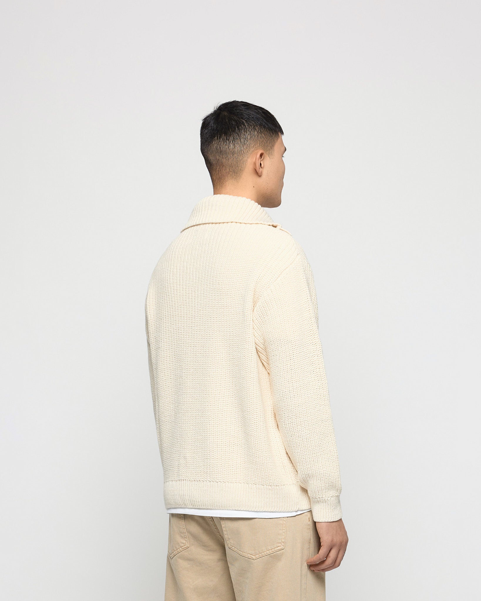 eightyfive-tops-knitted-polo-sweater-strickpullover-beige-wolle image 5