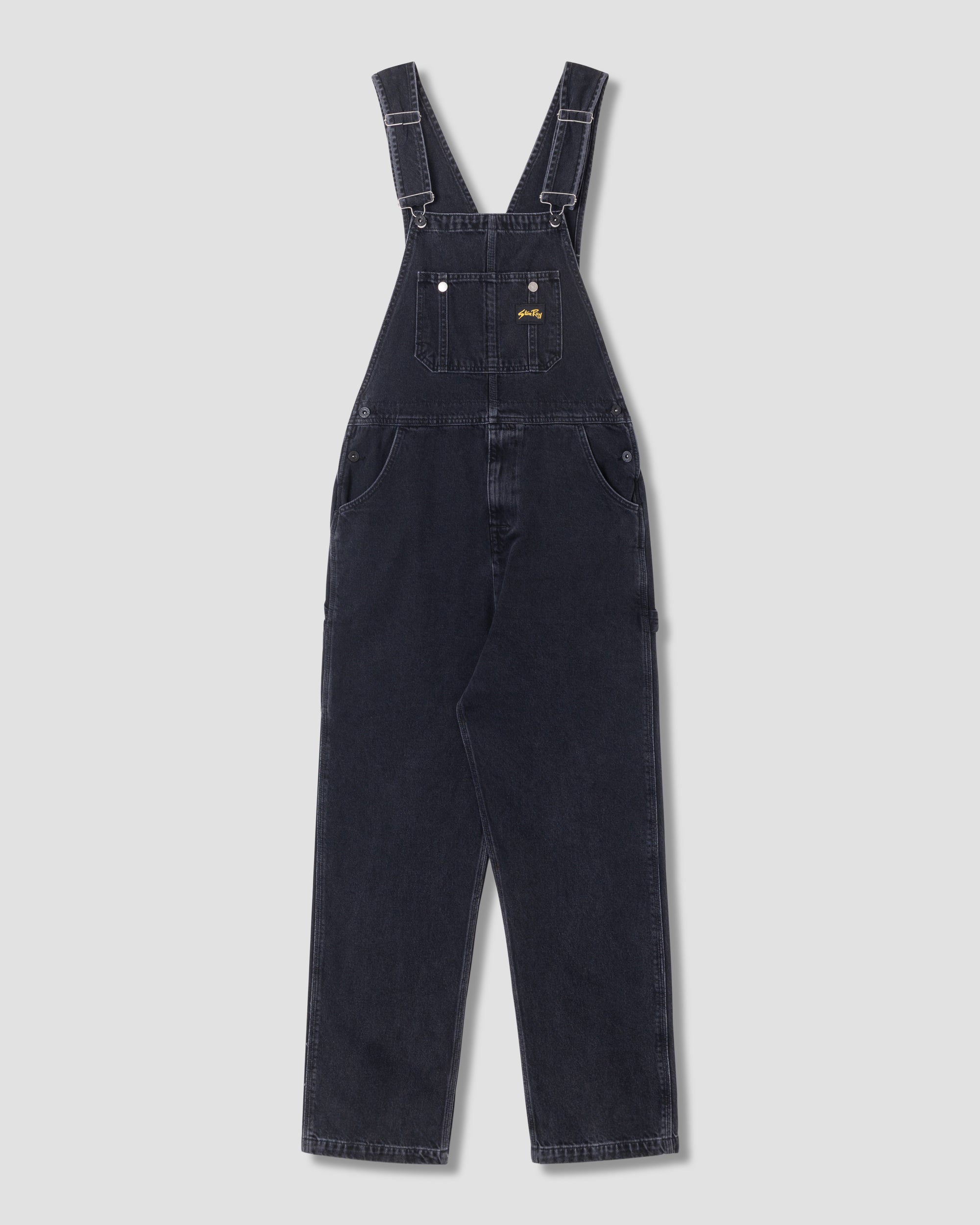 stan-ray-earls-bib-latzhose-stonewashed-black-denim image 1