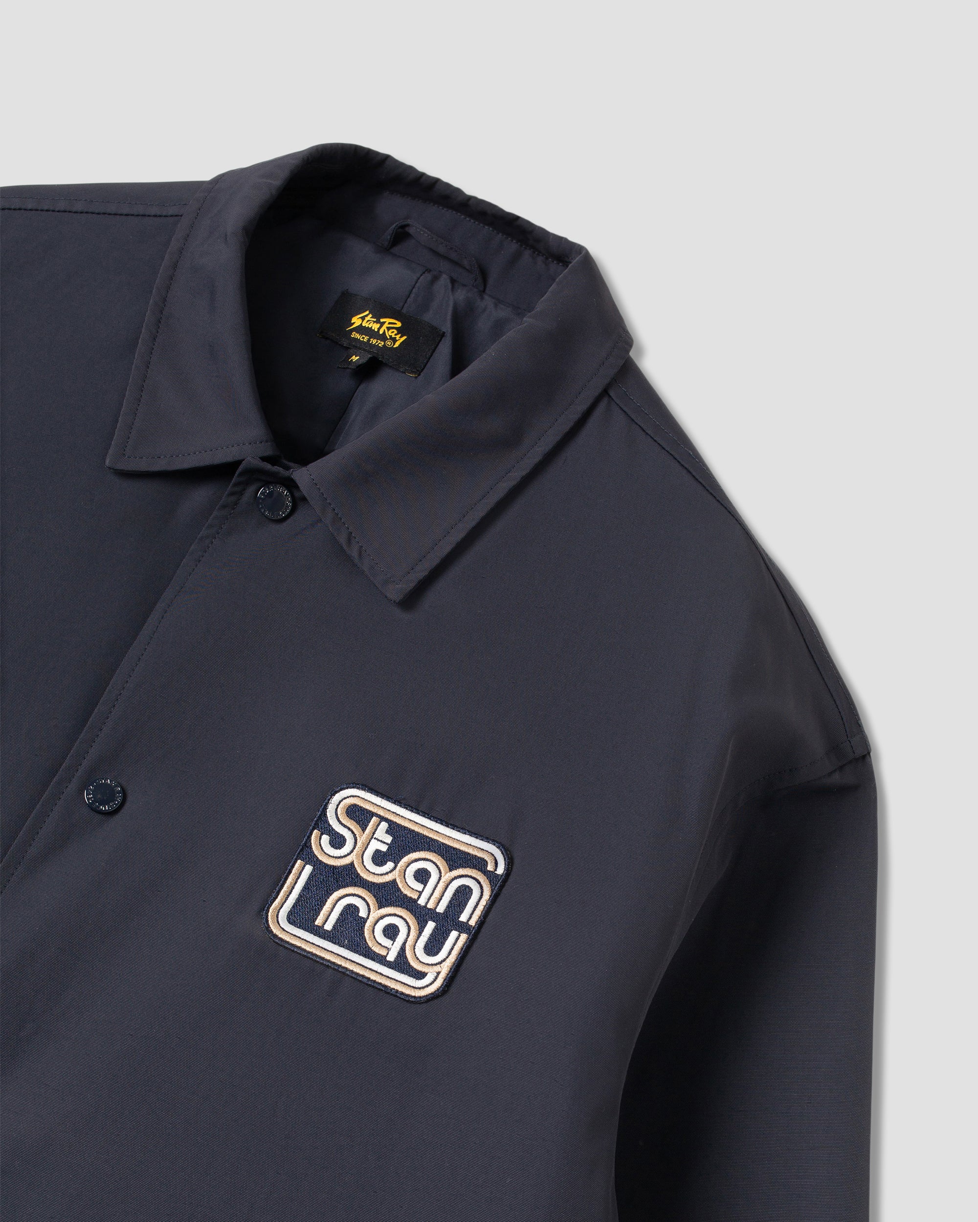 stan-ray-coach-jacket-coachjacke-navy-nylon-stickerei image 3