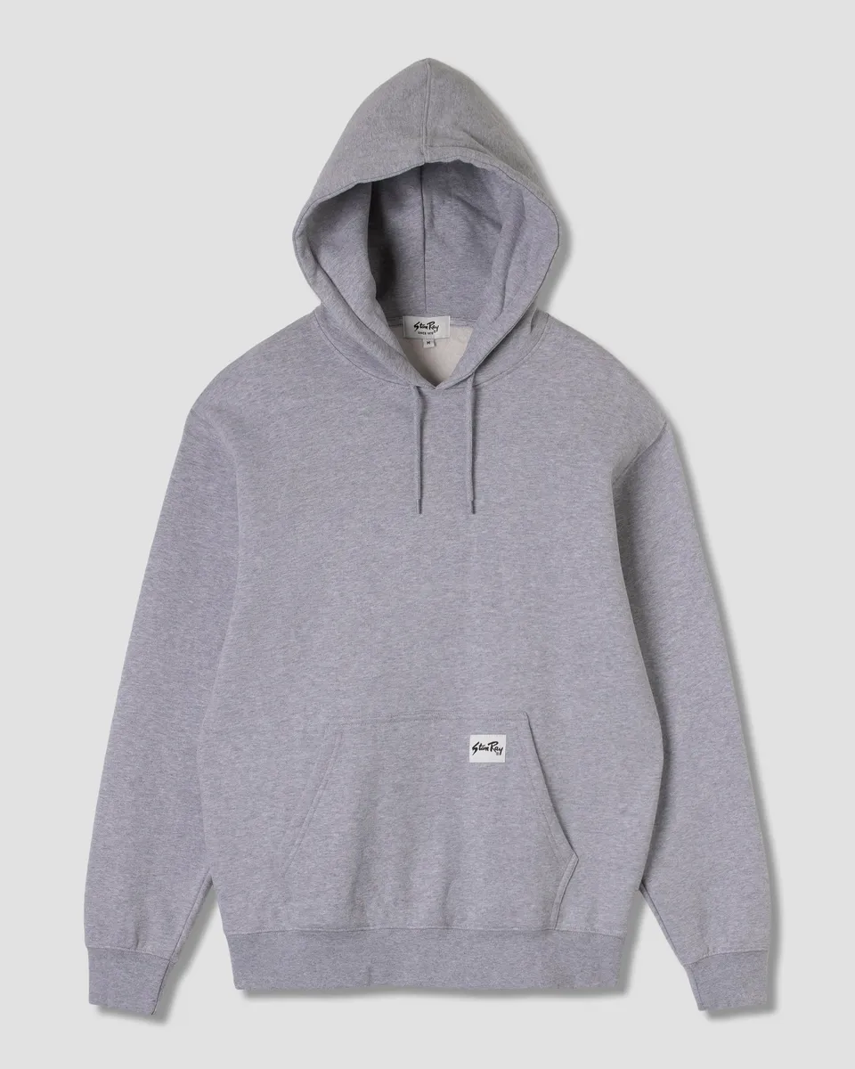 stan-ray-hoods-patch-hood-hoodie-grey-heather-baumwolle image 1