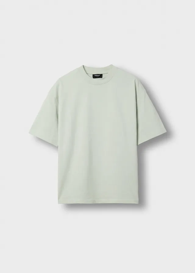 burocs-oversize-t-shirt-herren-mint-baumwolle-240gsm image 1