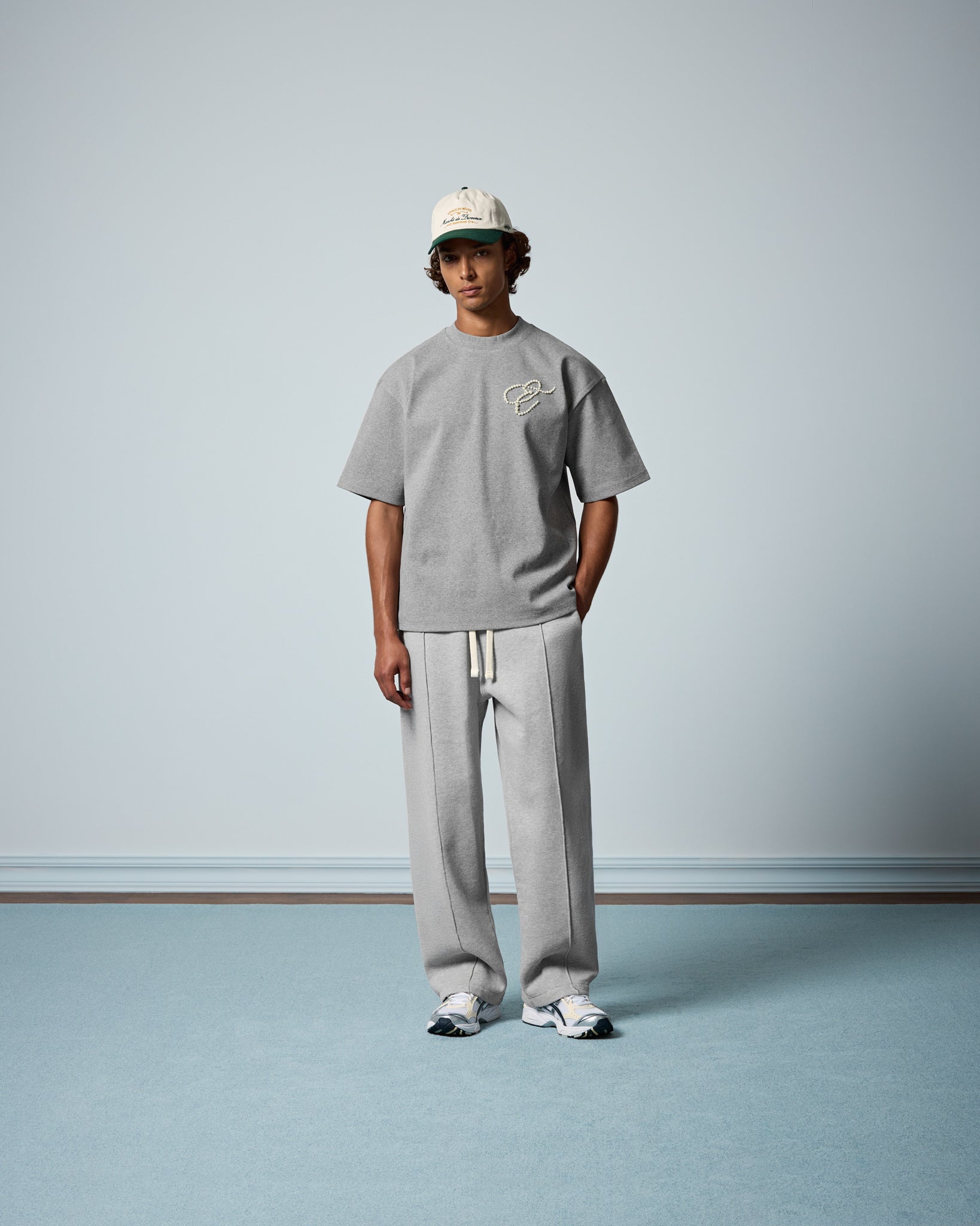 eightyfive-interlock-t-shirt-grey-melange-oversized image 4