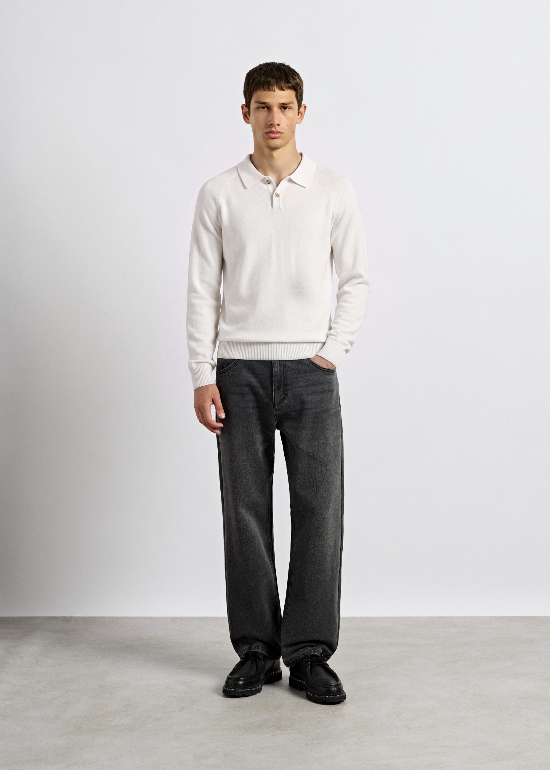 burocs-fine-knit-polo-sweater-strickpolo-off-white-regular-fit image 4
