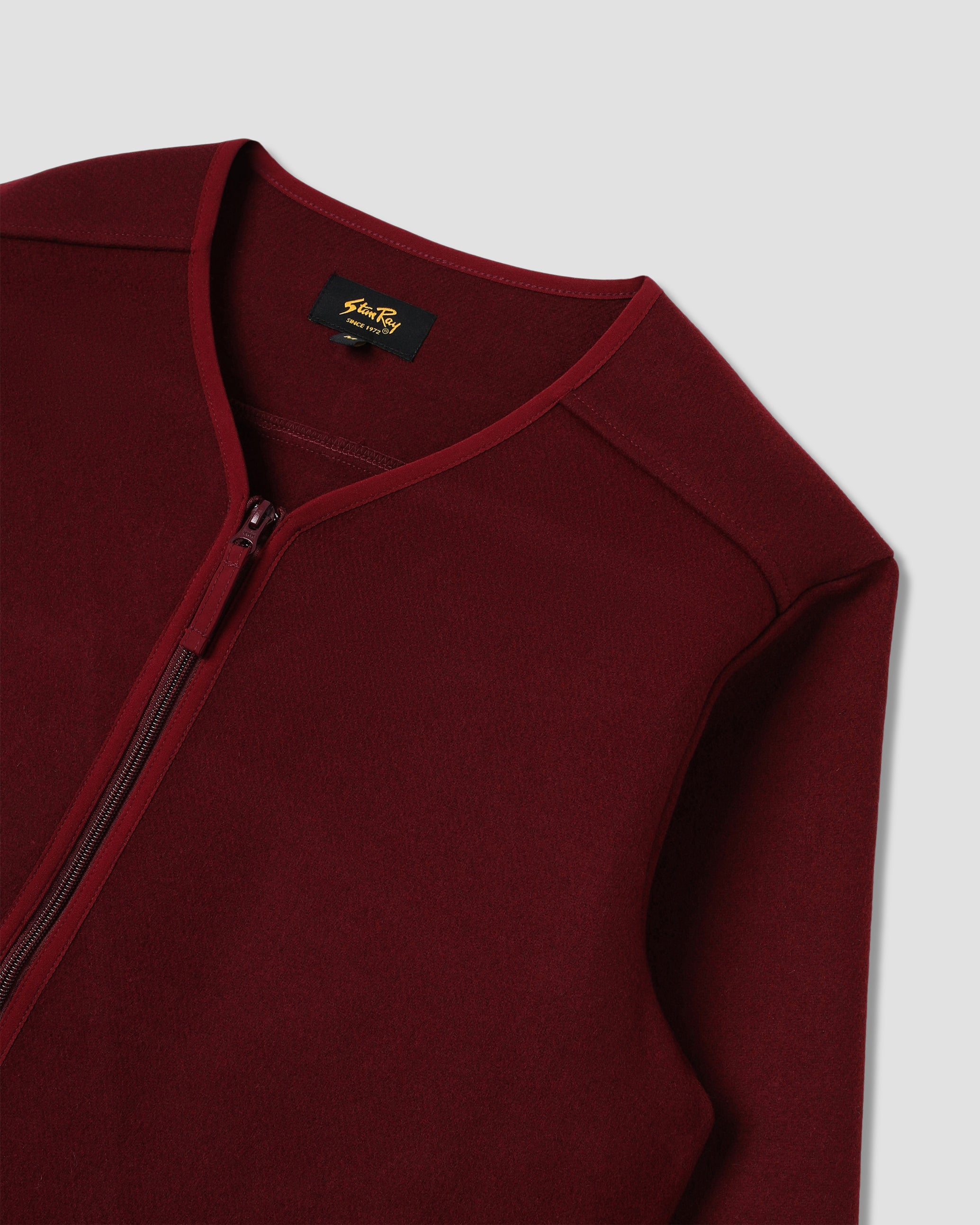 stan-ray-jackets-wool-fleece-cardigan-dark-red-heather image 6