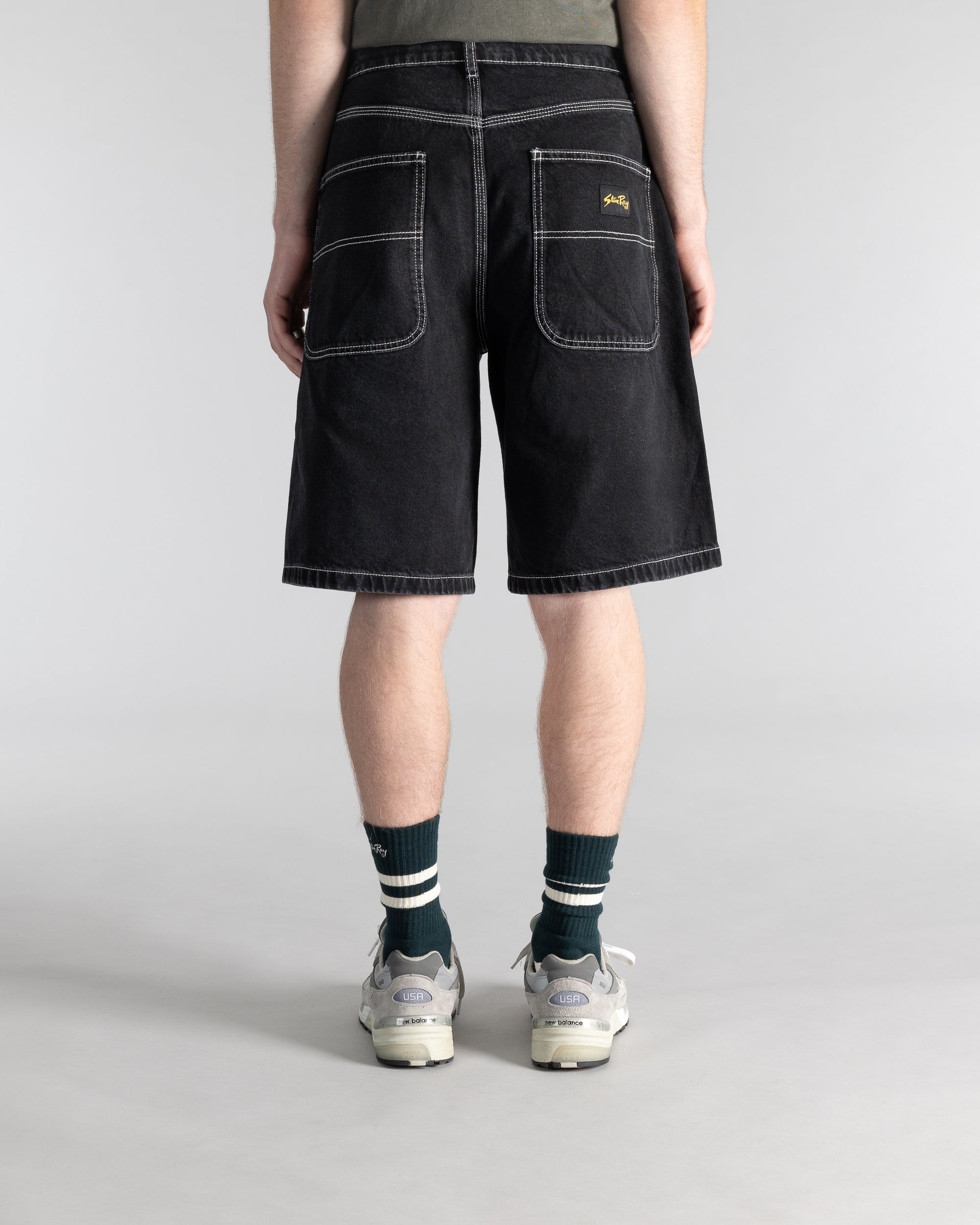 stan-ray-wide-5-short-jeansshorts-stonewashed-black-denim image 4