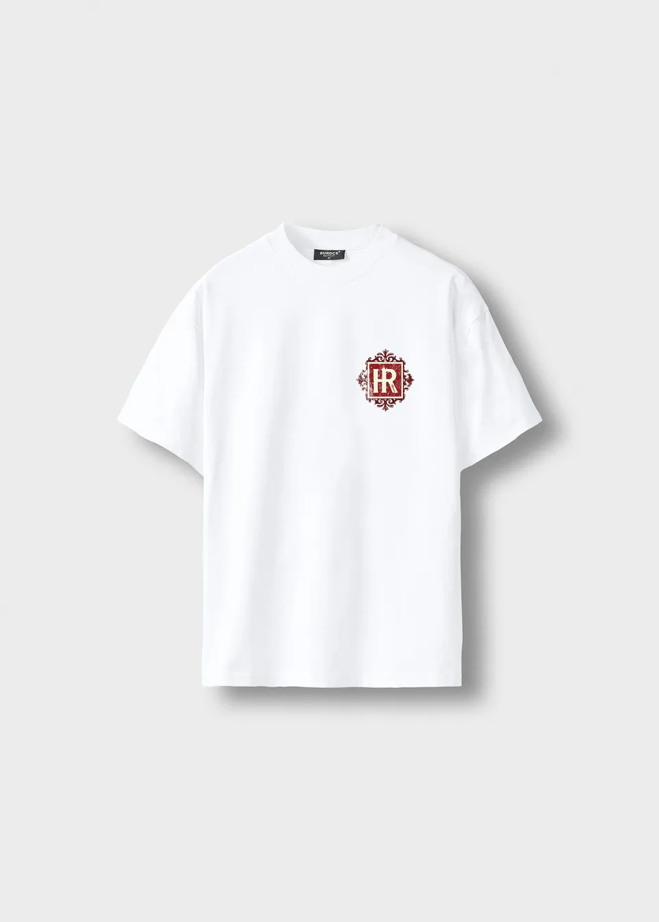 burocs-t-shirts-oversize-t-shirt-hotel-emblem-wei-print image 1