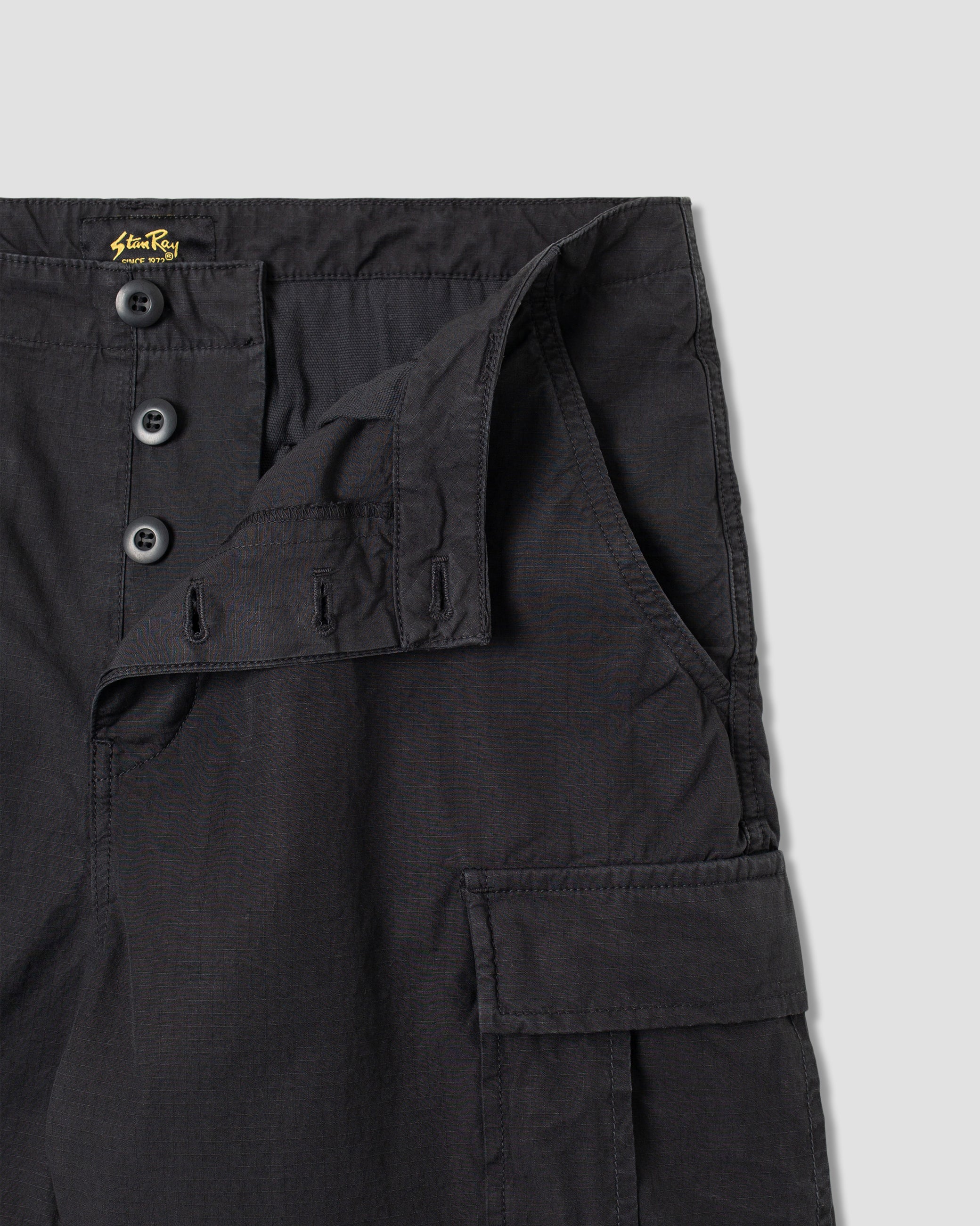 stan-ray-cargo-short-shorts-black-ripstop-loose-fit image 4