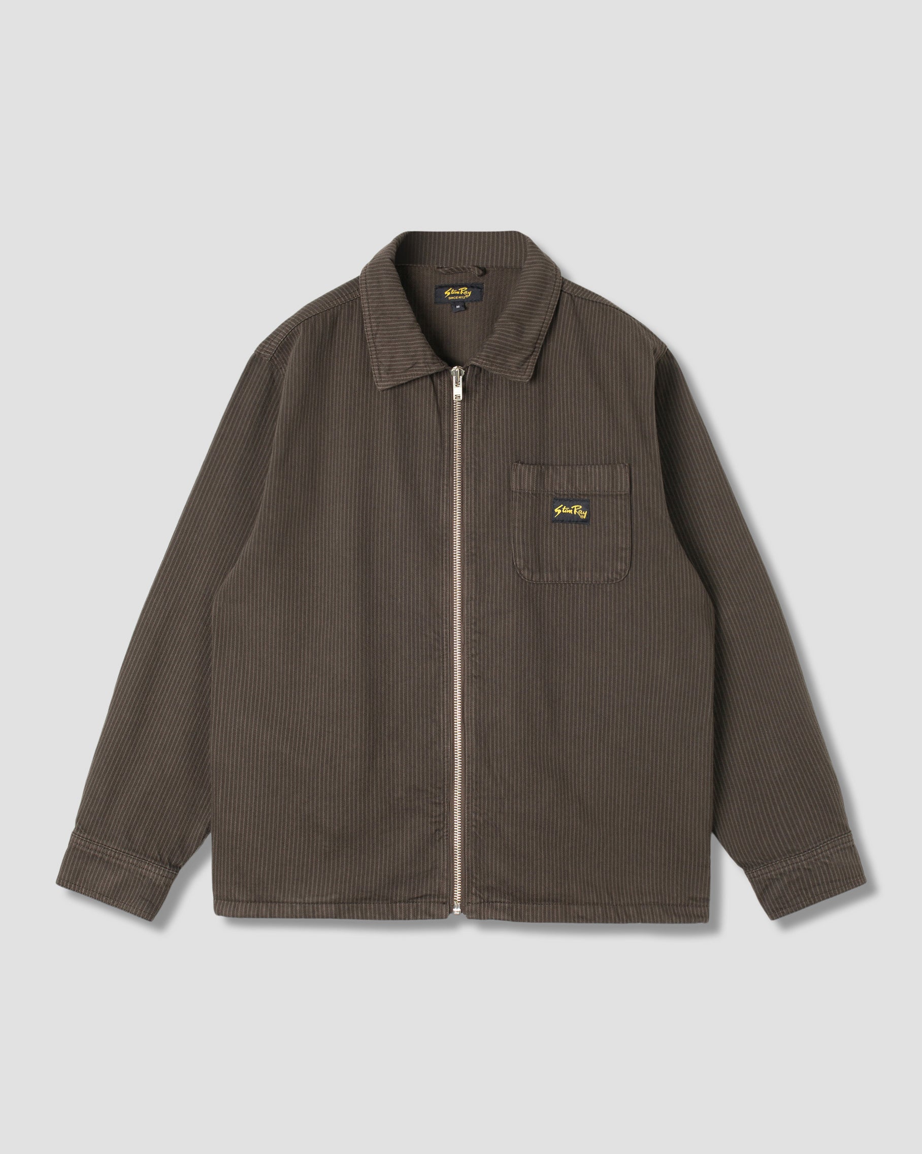 stan-ray-zip-shirt-hemd-charcoal-hickory-canvas image 1