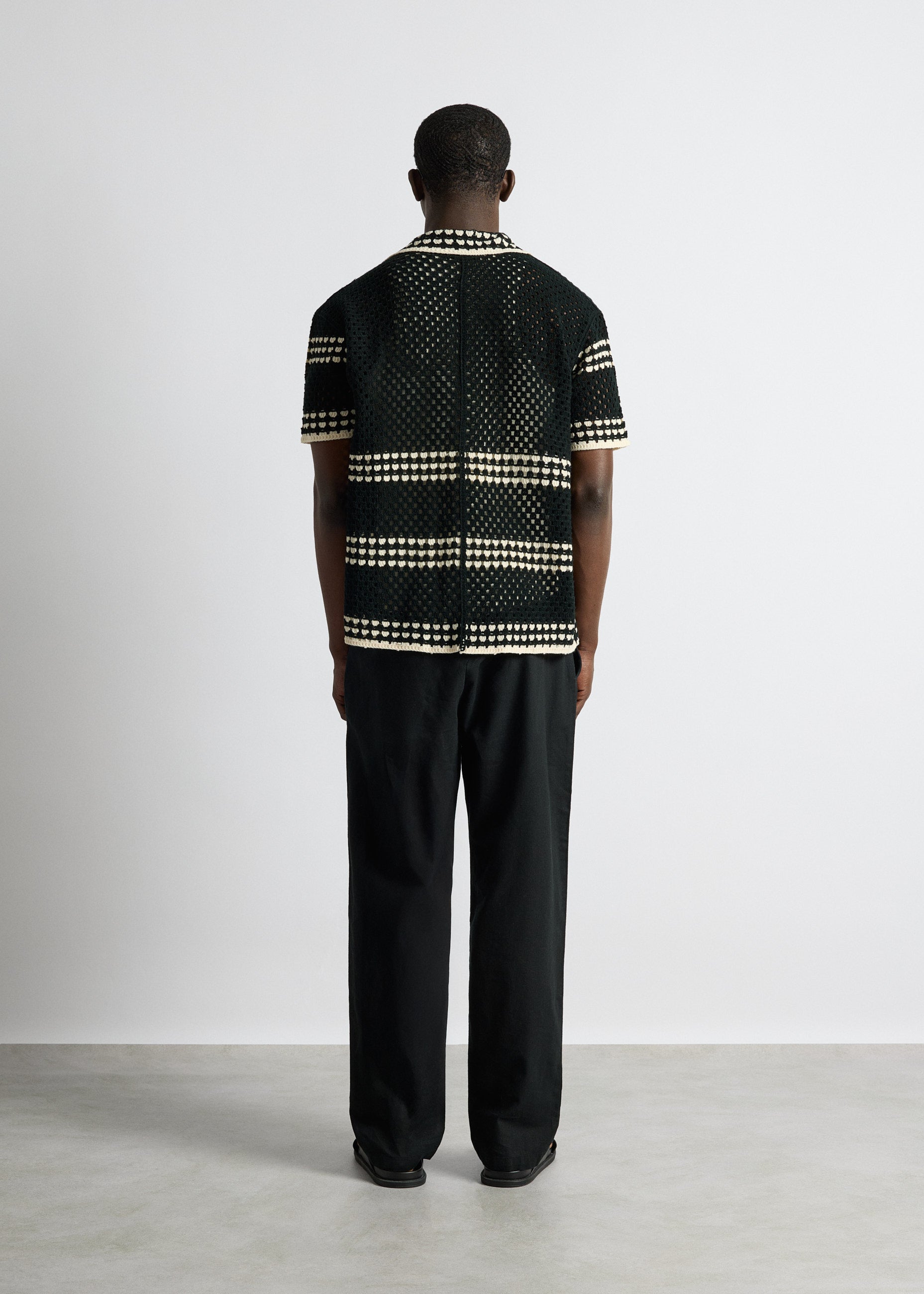 burocs-crochet-bicolor-shirt-herren-shirt-schwarz-oversize image 6
