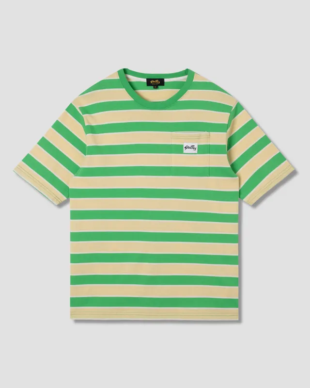 stan-ray-stripe-tee-island-green-t-shirt-baumwolle image 1