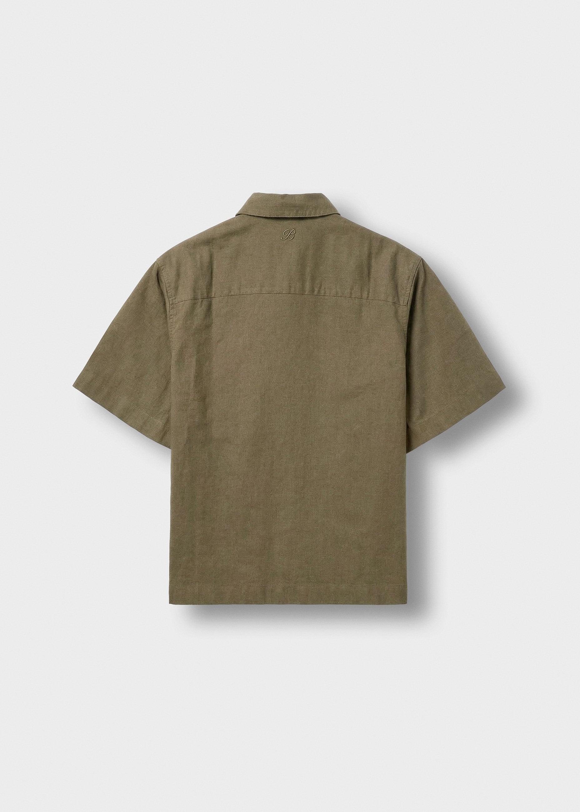 burocs-shirts-linen-blend-short-sleeve-shirt-hemd-khaki-leinen image 2