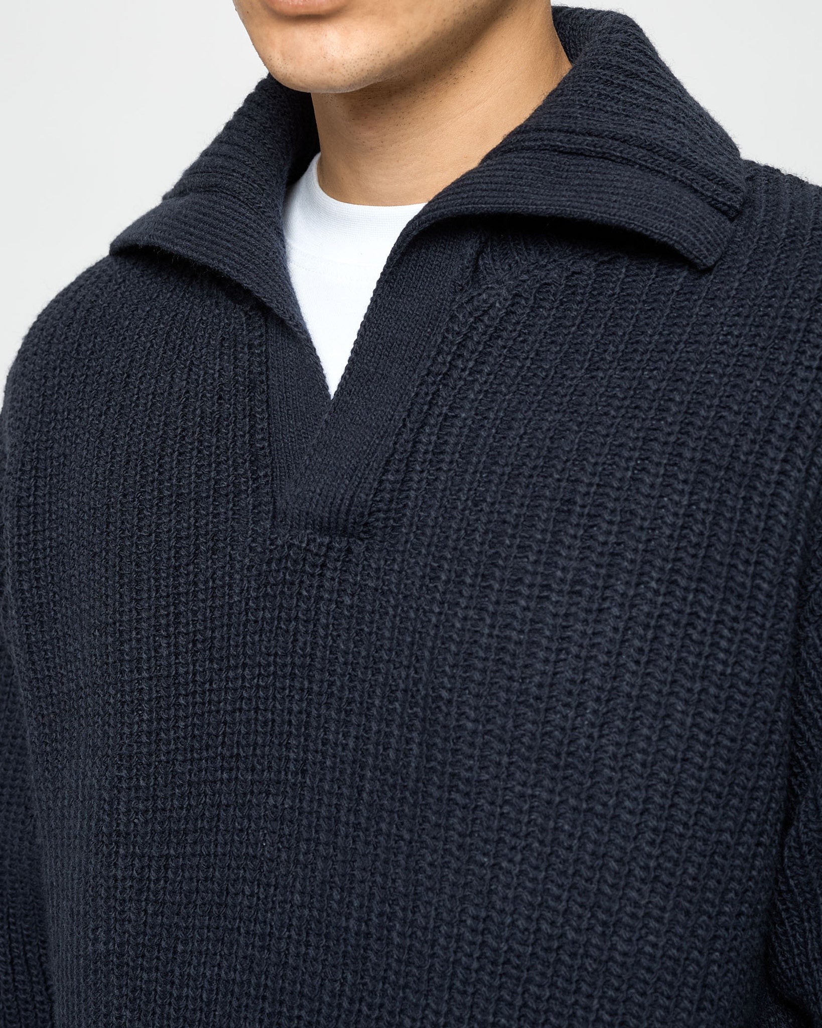 eightyfive-tops-knitted-polo-sweater-herren-navy-wolle image 6