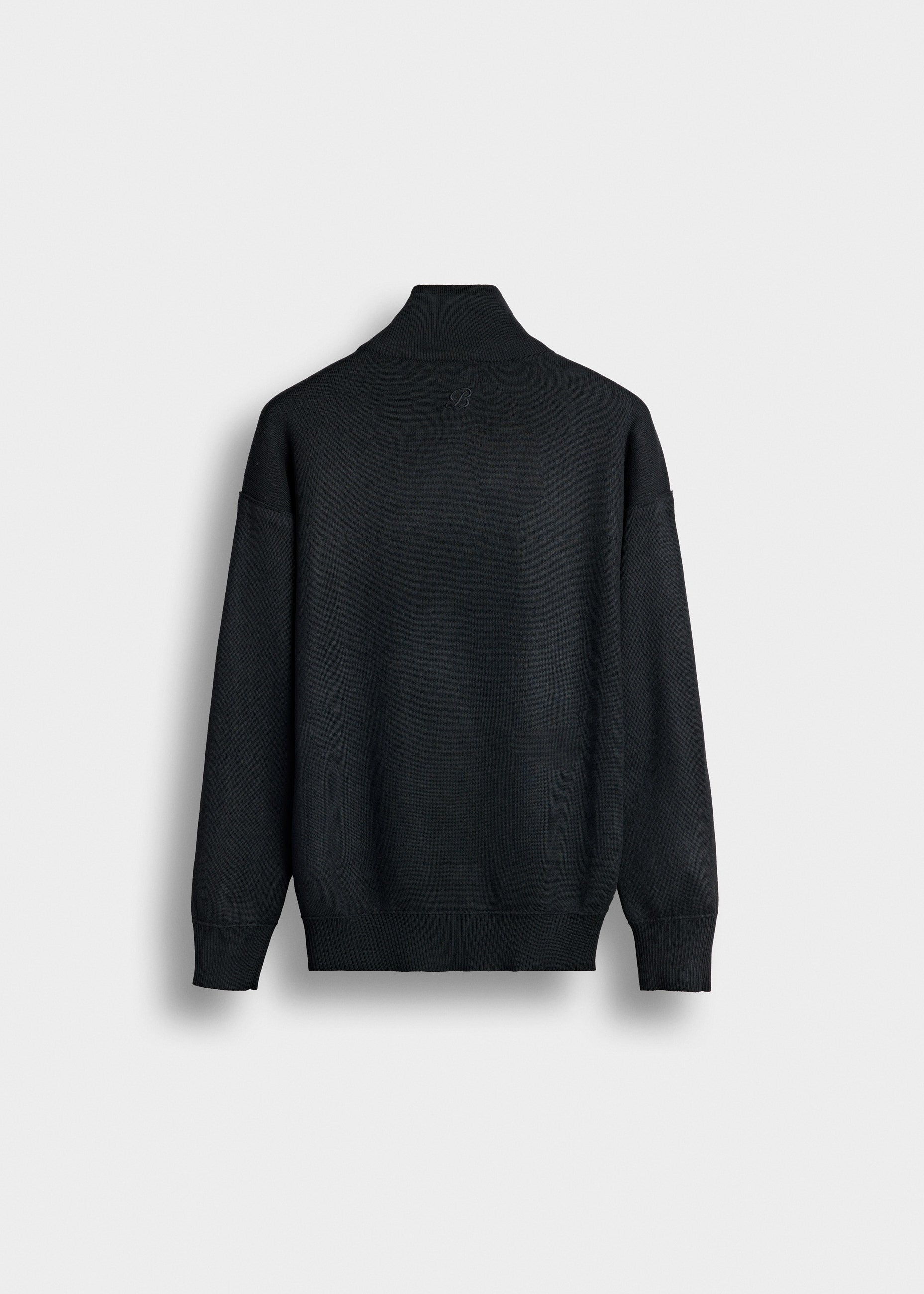 burocs-jackets-knit-zip-jacket-black-relaxed-fit-jacke image 2