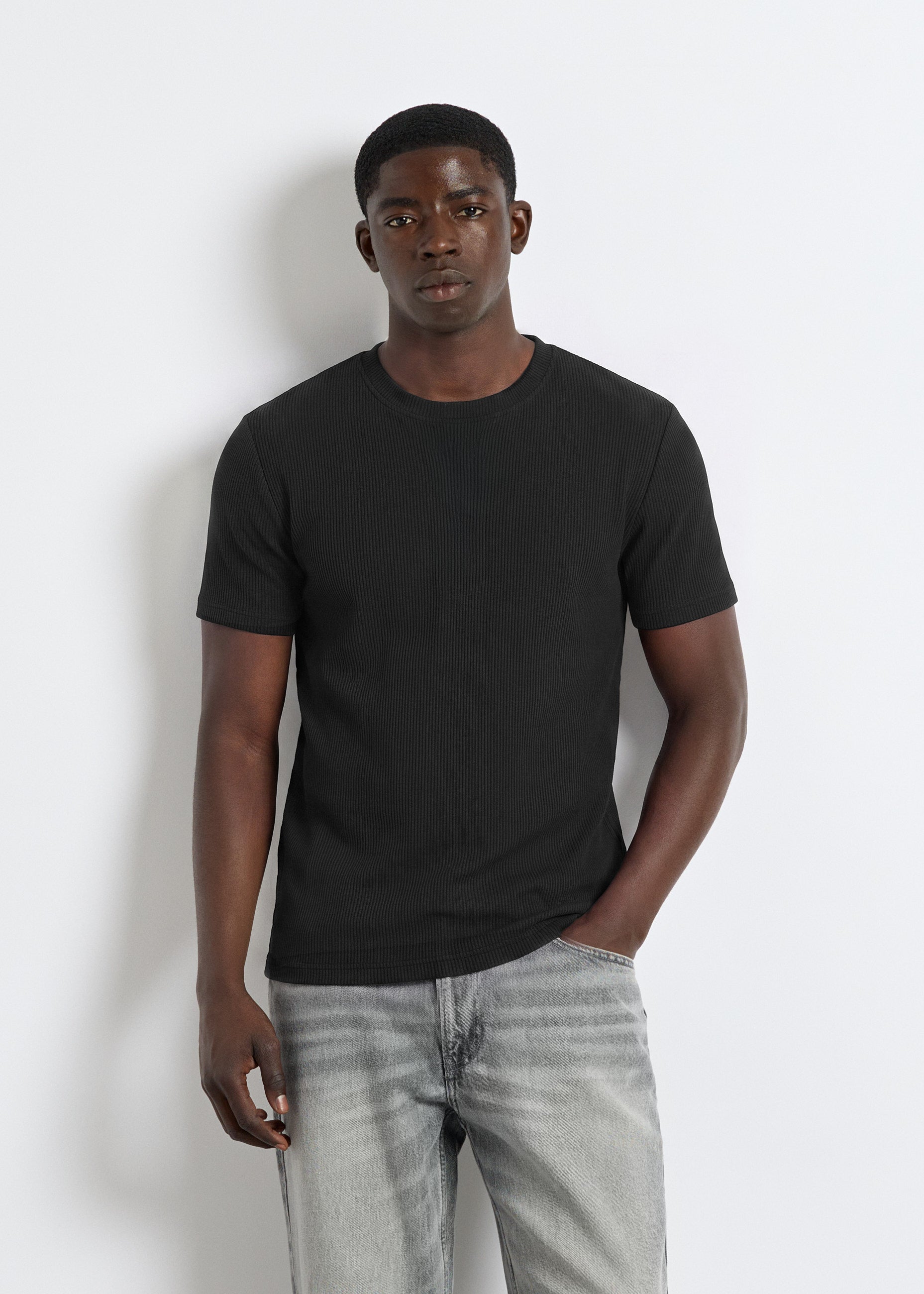 burocs-t-shirts-slim-rib-t-shirt-black-shirt-baumwolle image 4