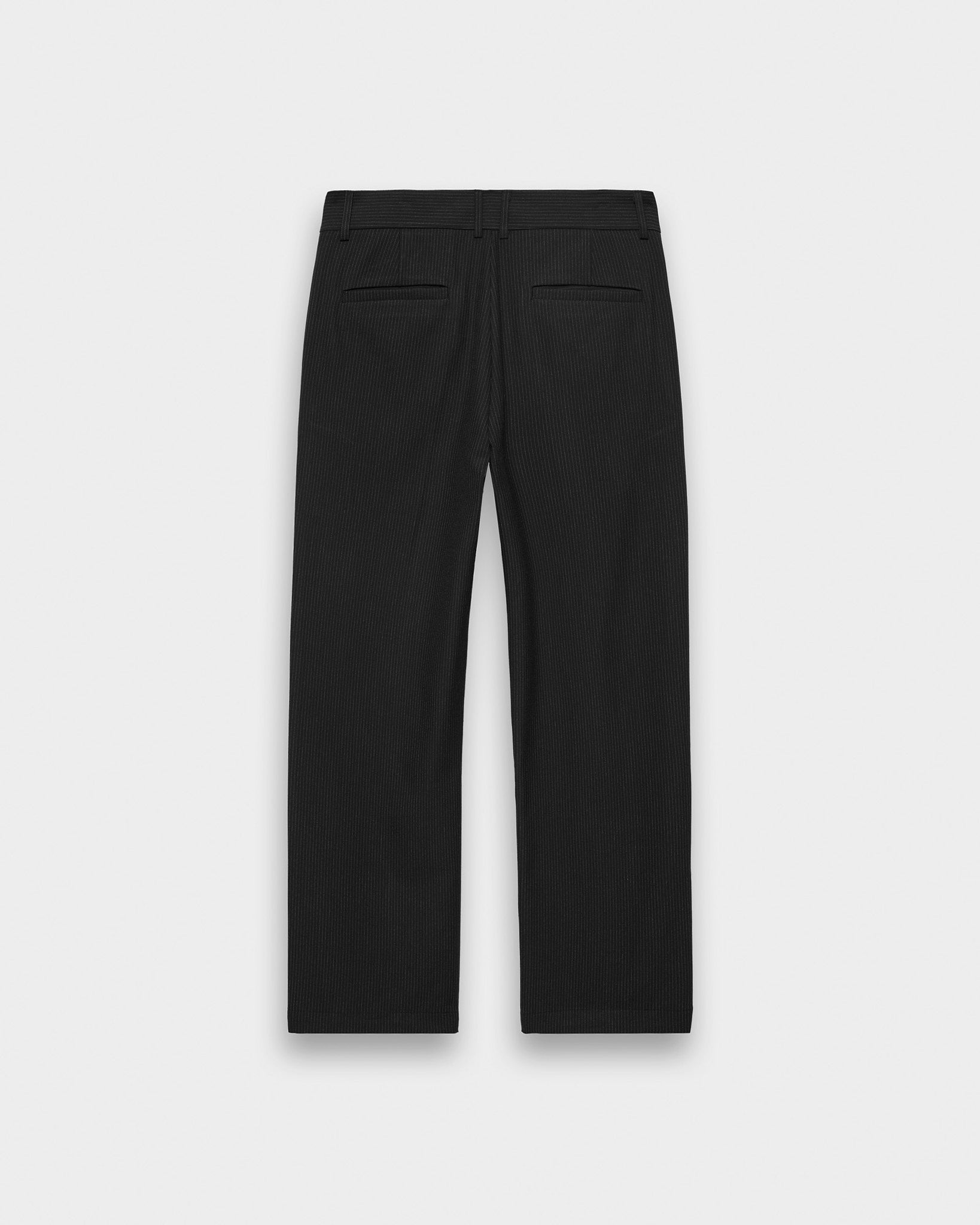 eightyfive-bottoms-pinstriped-regular-tailored-pants-hose-schwarz-nadelstreifen image 2