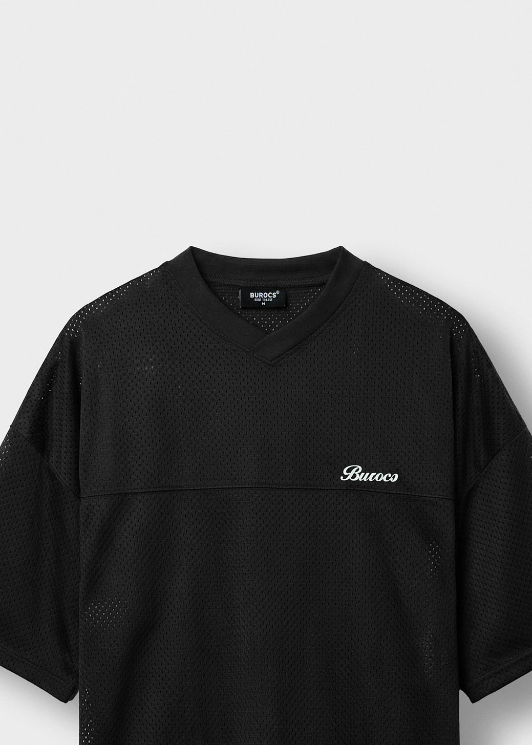 burocs-mesh-logo-t-shirt-black-oversize-polyester image 3