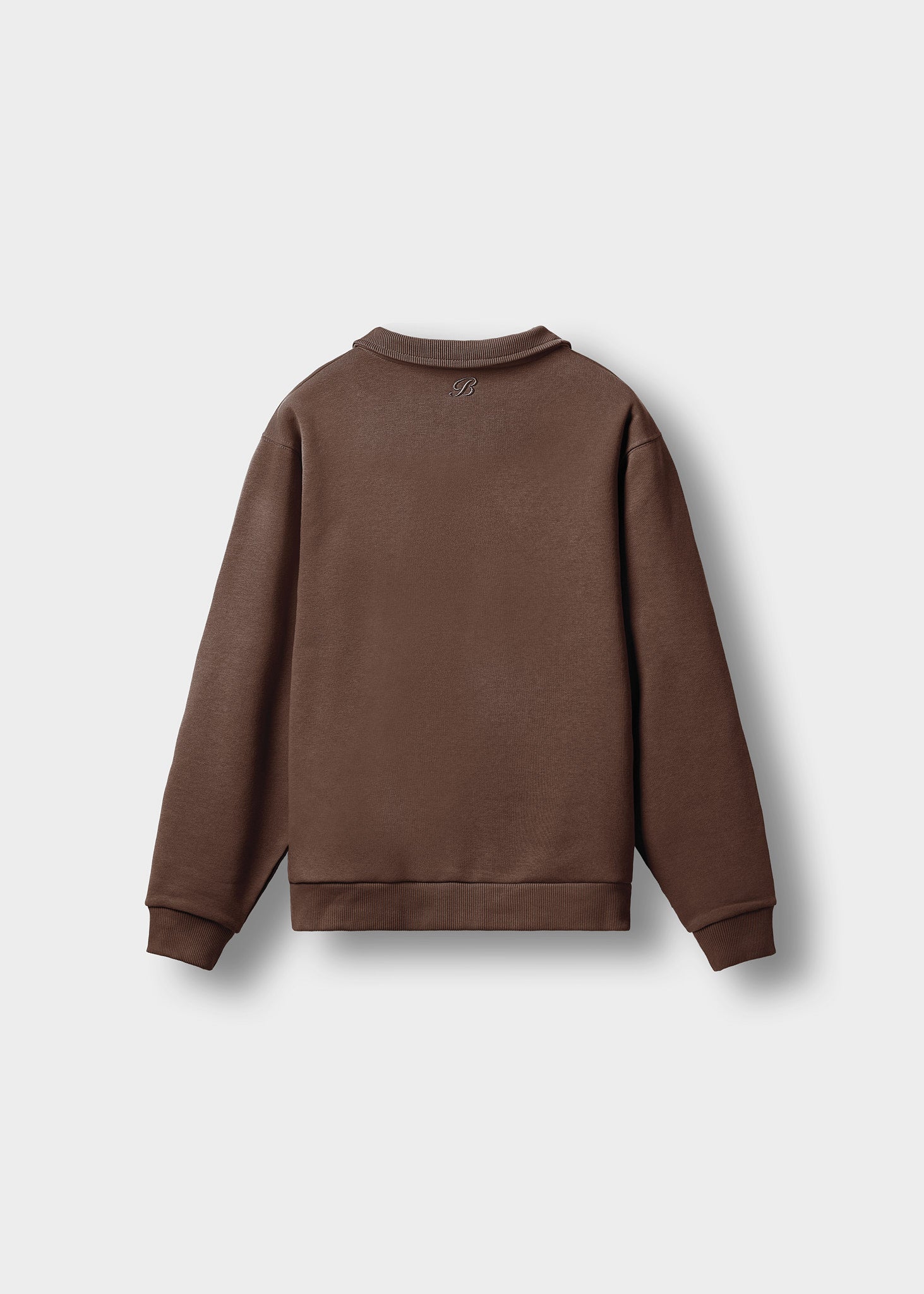 burocs-longsleeves-essential-mock-neck-zip-troyer-braun image 2