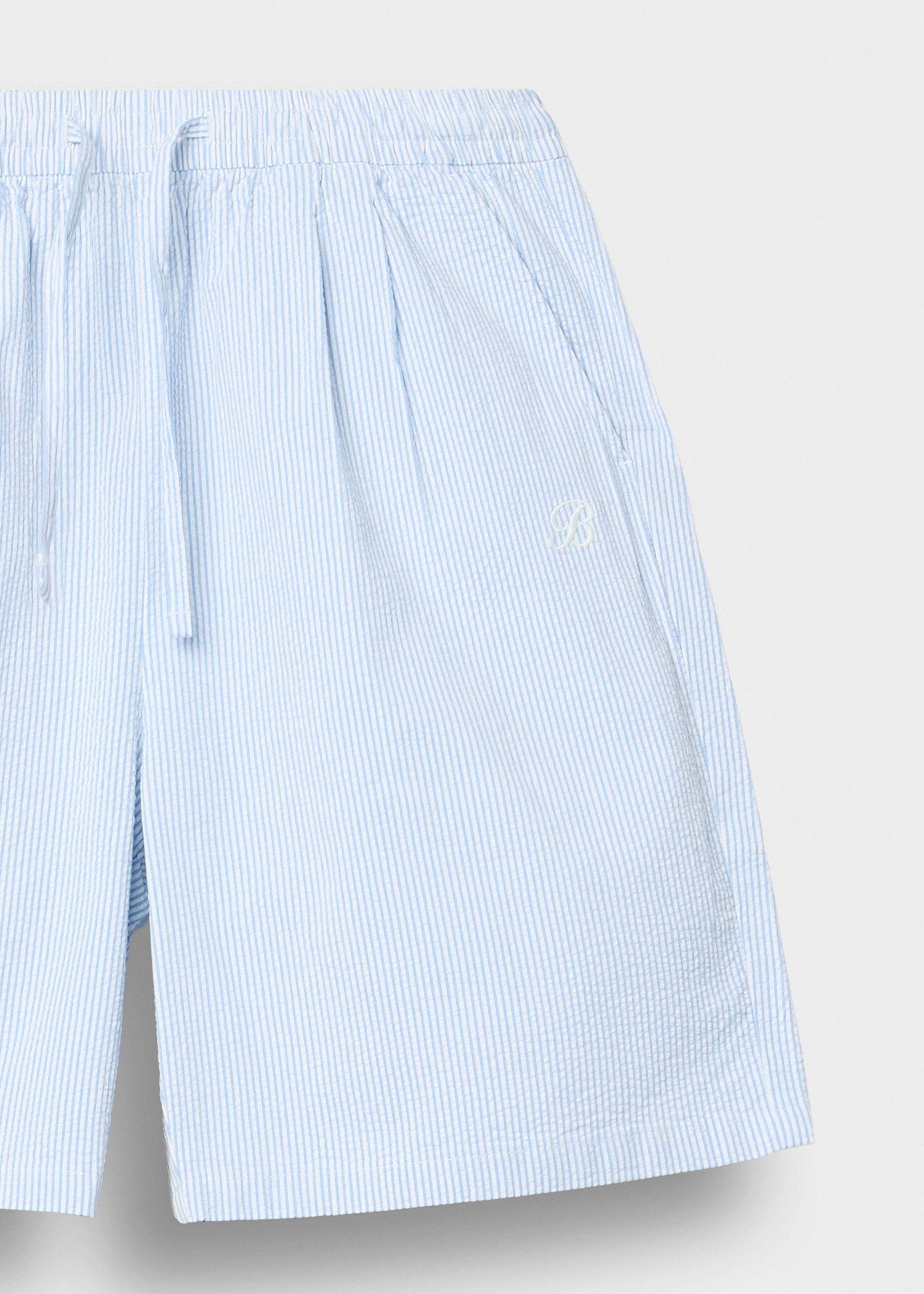 burocs-striped-seersucker-shorts-kurze-hose-blue-baumwolle image 3