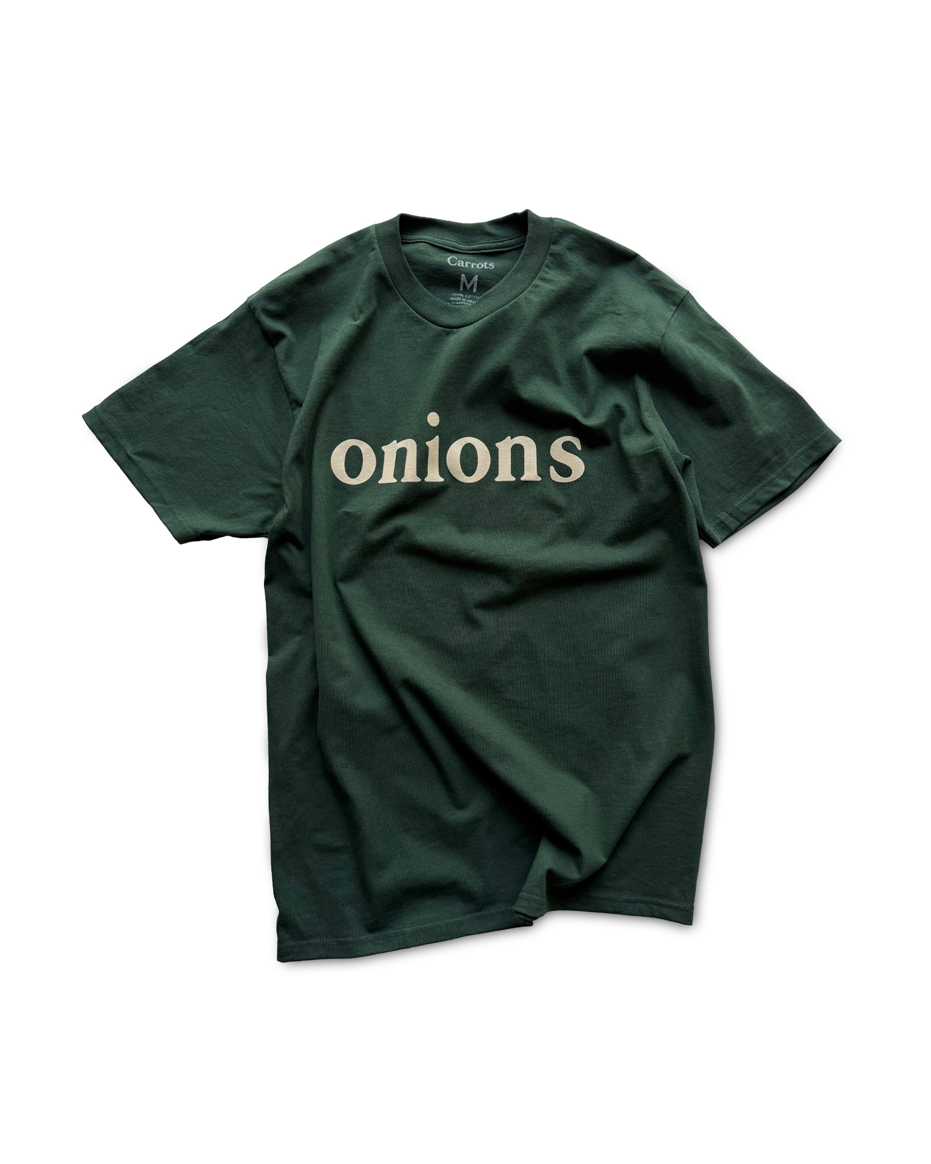 carrots-onions-wordmark-tee-t-shirt-herren-forest-baumwolle image 1