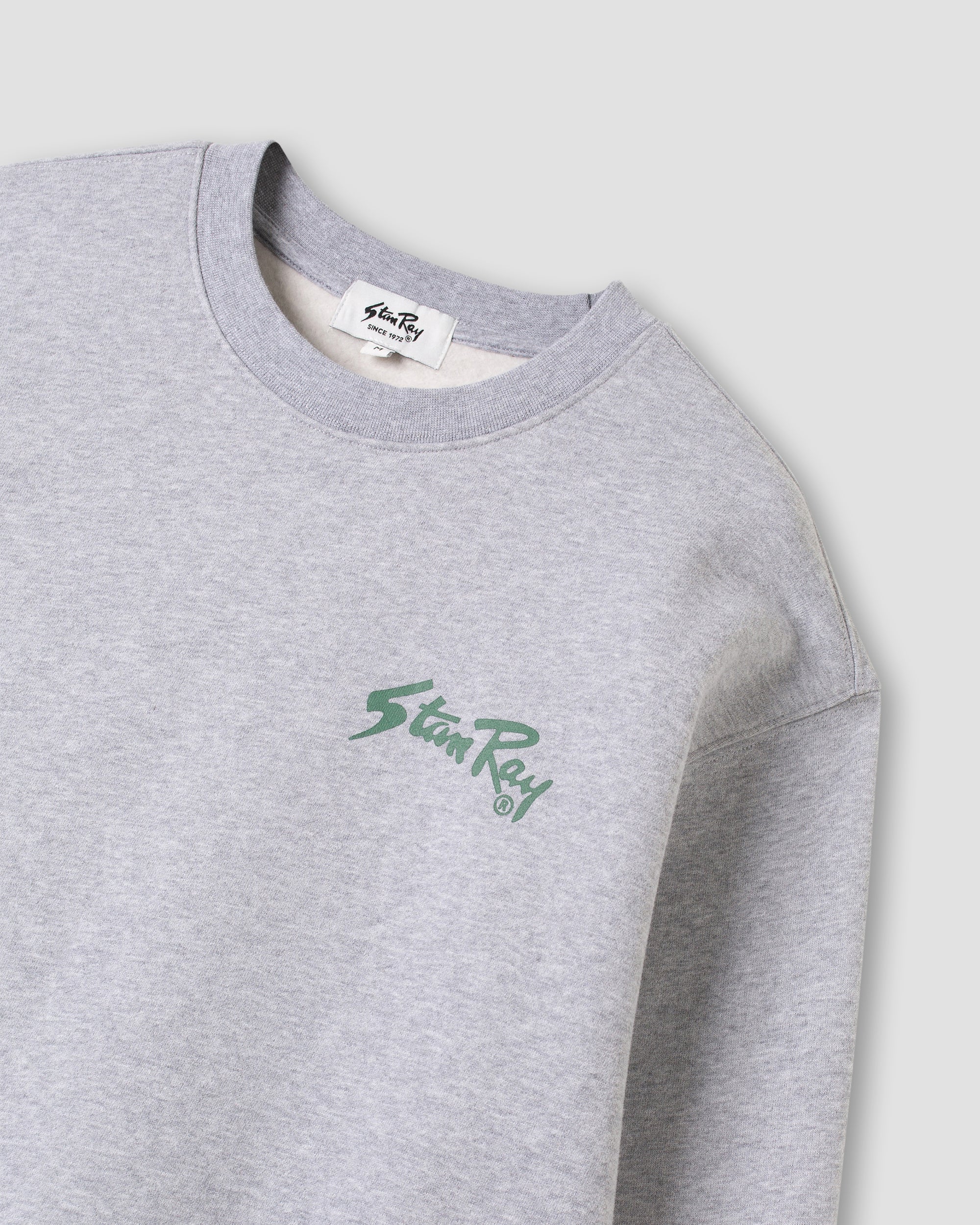 stan-ray-stan-og-crew-sweatshirt-grey-marl-print image 5