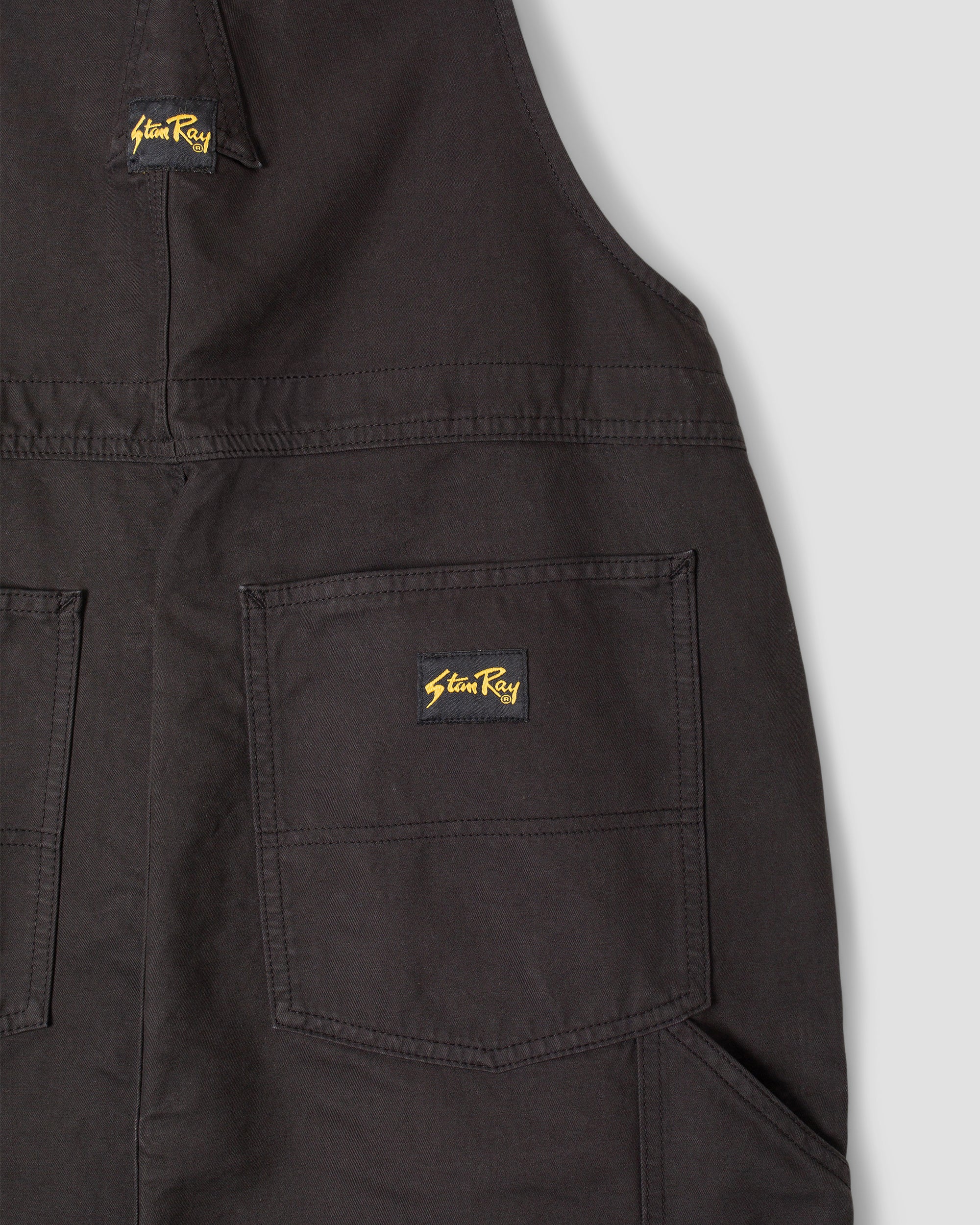 stan-ray-earls-bib-latzhose-black-twill-gerade image 3