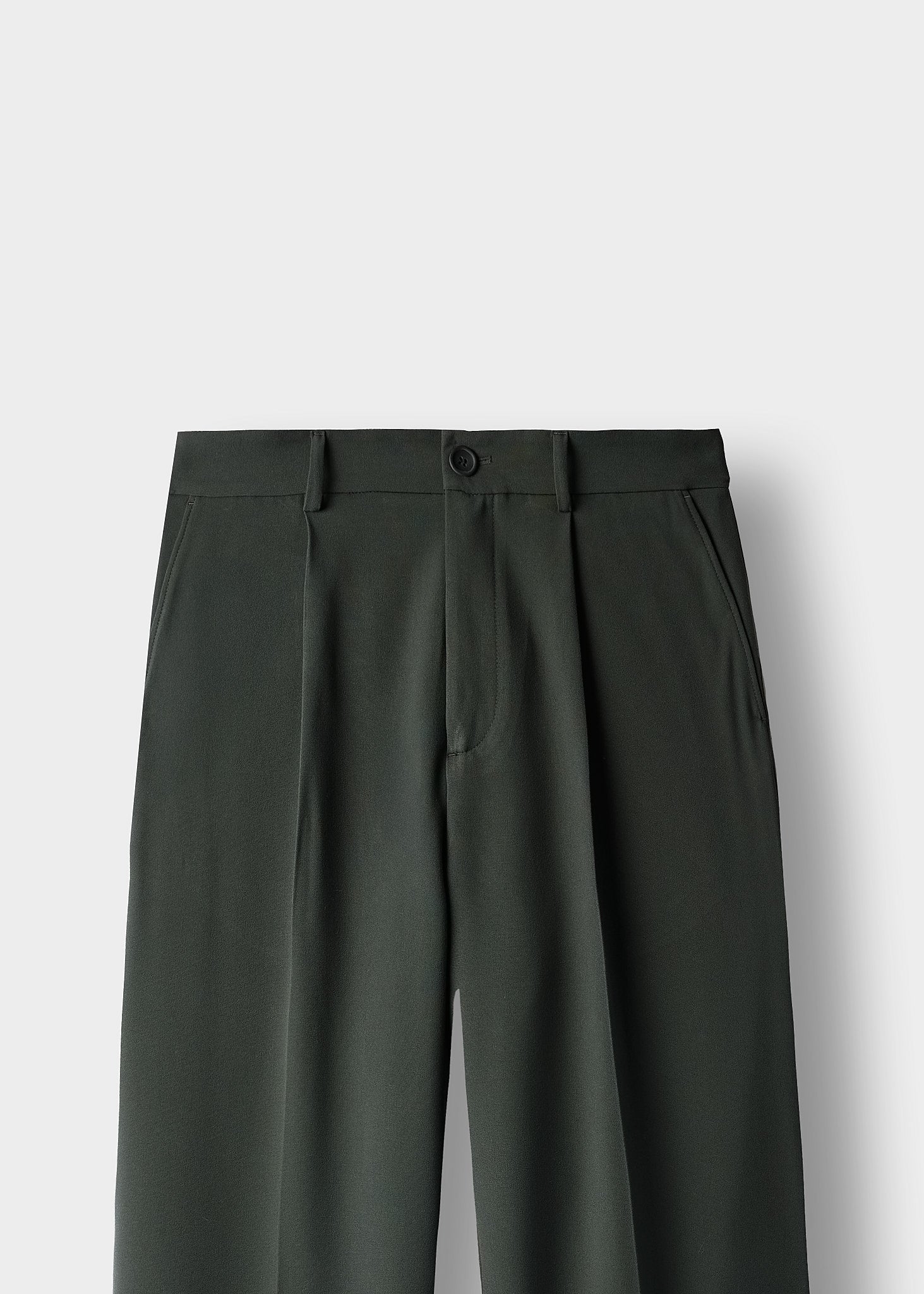 burocs-loose-tailored-pants-stoffhose-olive-grey-weites-bein image 3