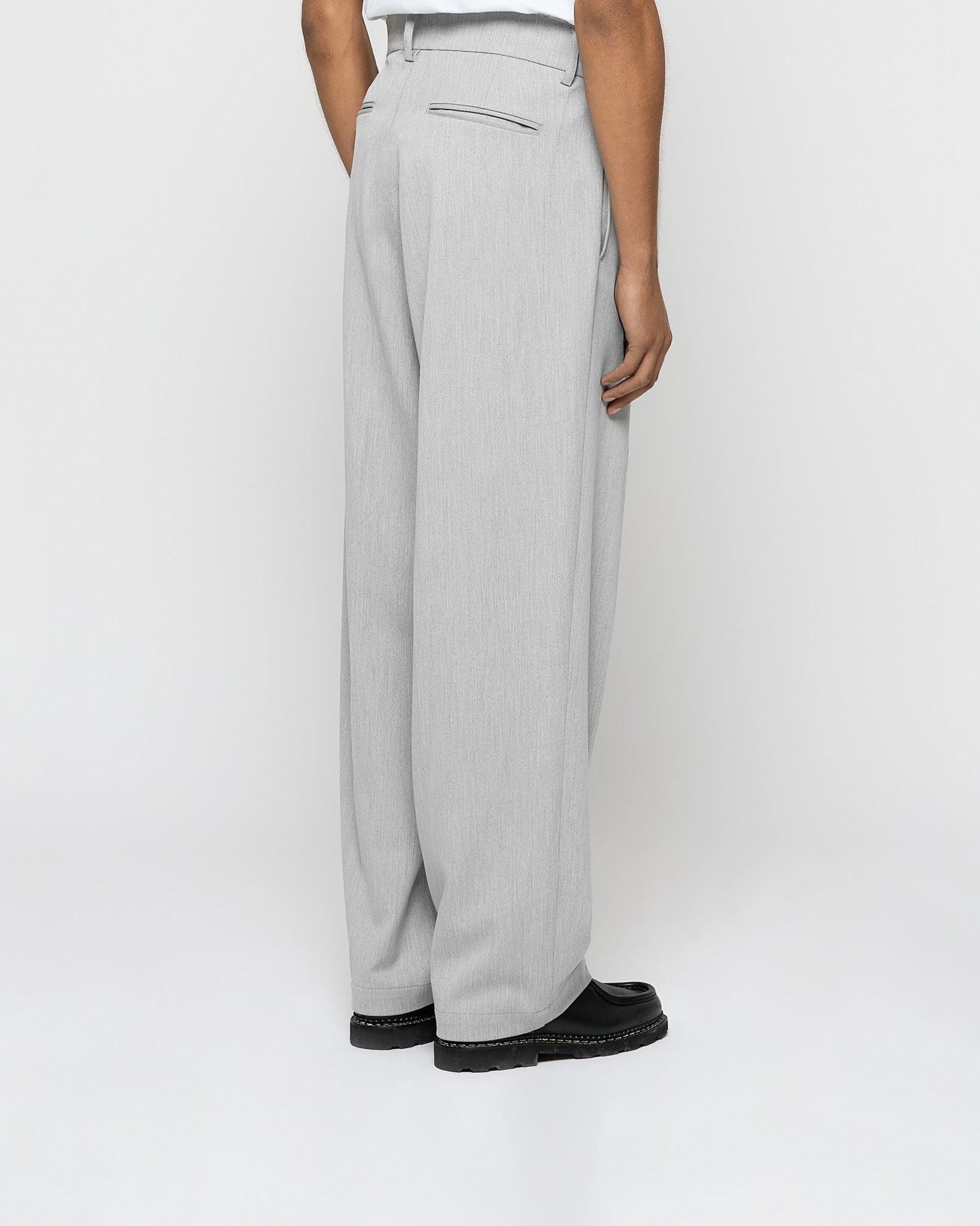 eightyfive-bottoms-pleated-baggy-tailored-pants-hose-grey-w32 image 4