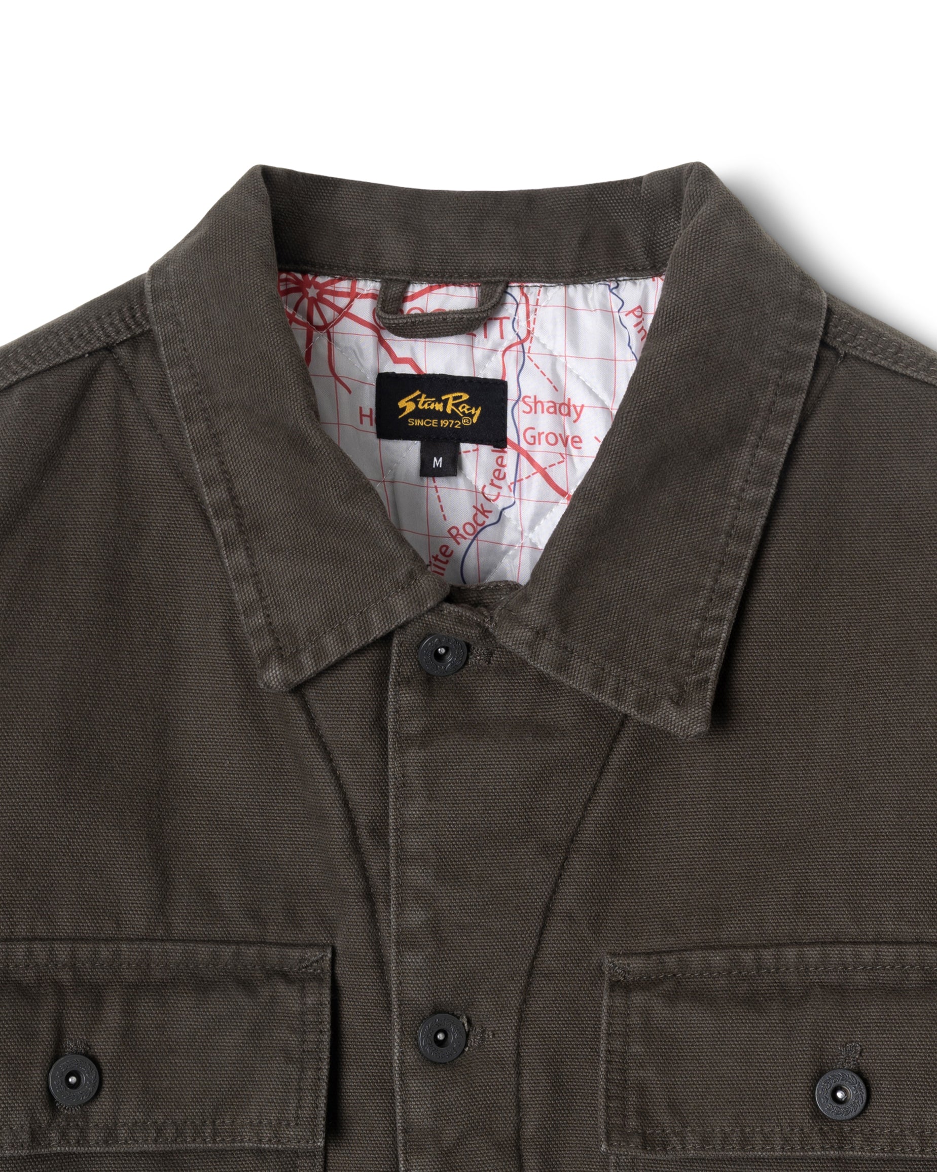 stan-ray-lined-trucker-jacket-herren-jacke-charcoal-duck image 3