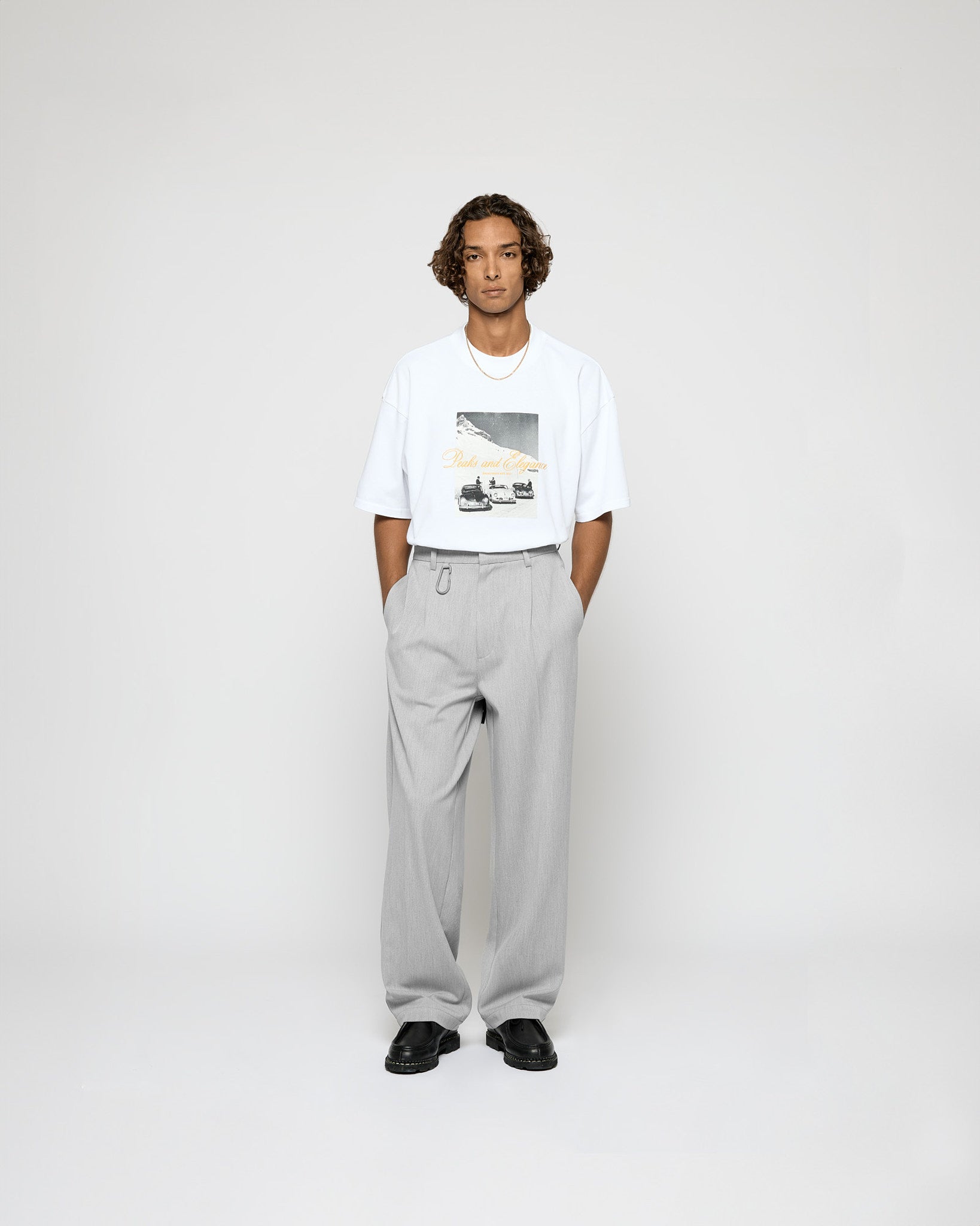 eightyfive-bottoms-pleated-baggy-tailored-pants-hose-grey-w32 image 5