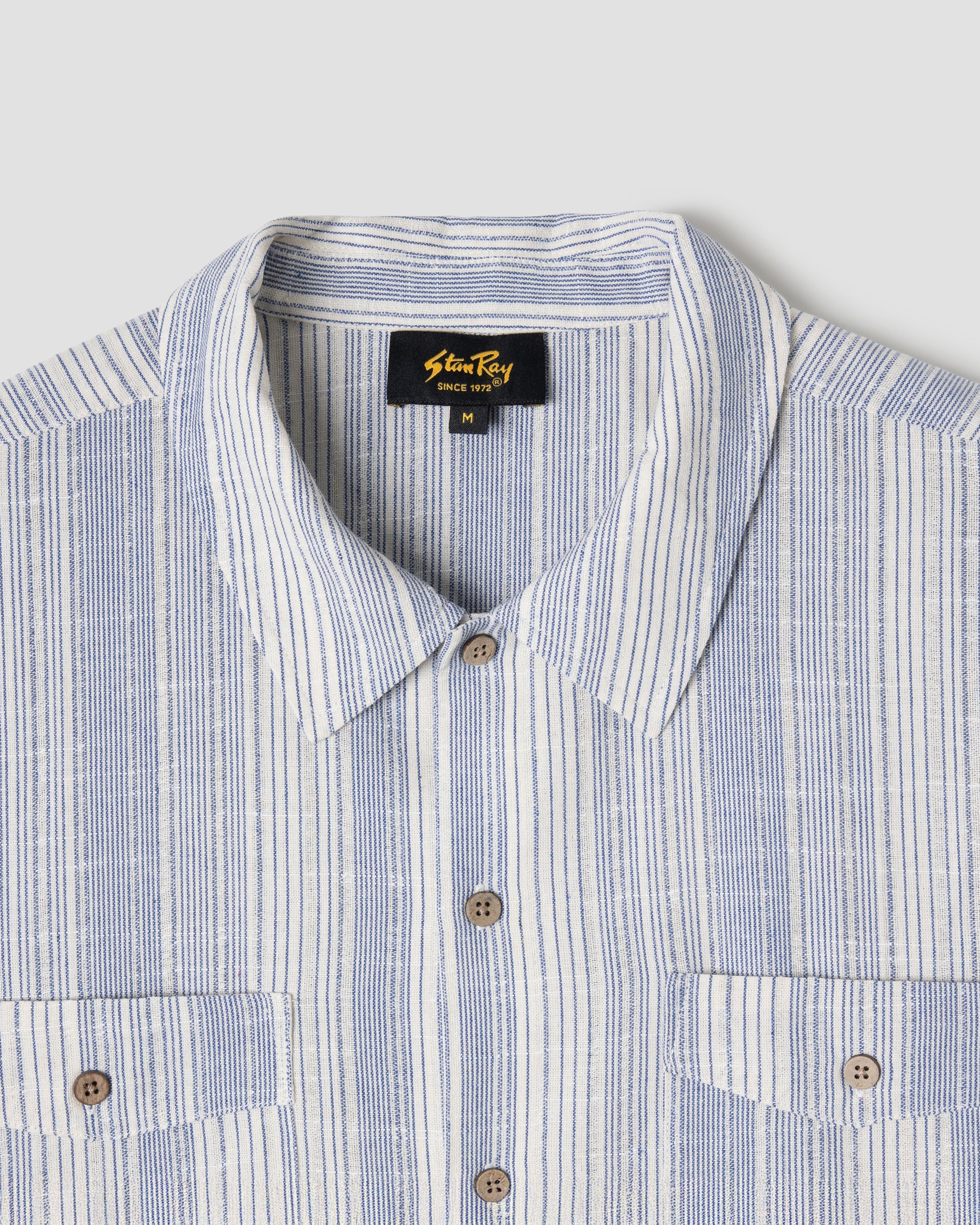 stan-ray-mexicali-shirt-herren-hemd-blue-stripe-kurzarm image 2