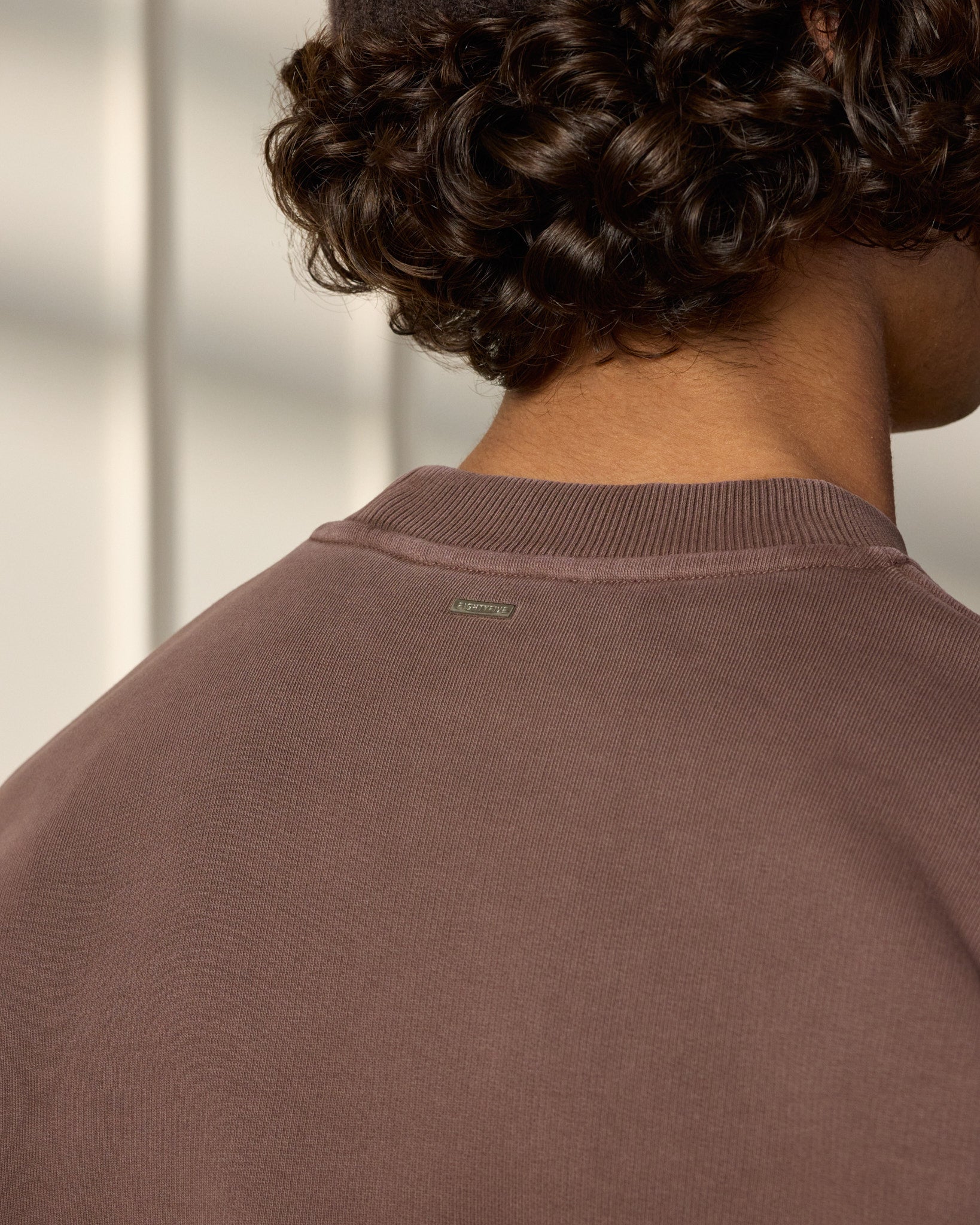 eightyfive-90s-sports-sweater-herren-brown-490gsm-baumwolle image 8