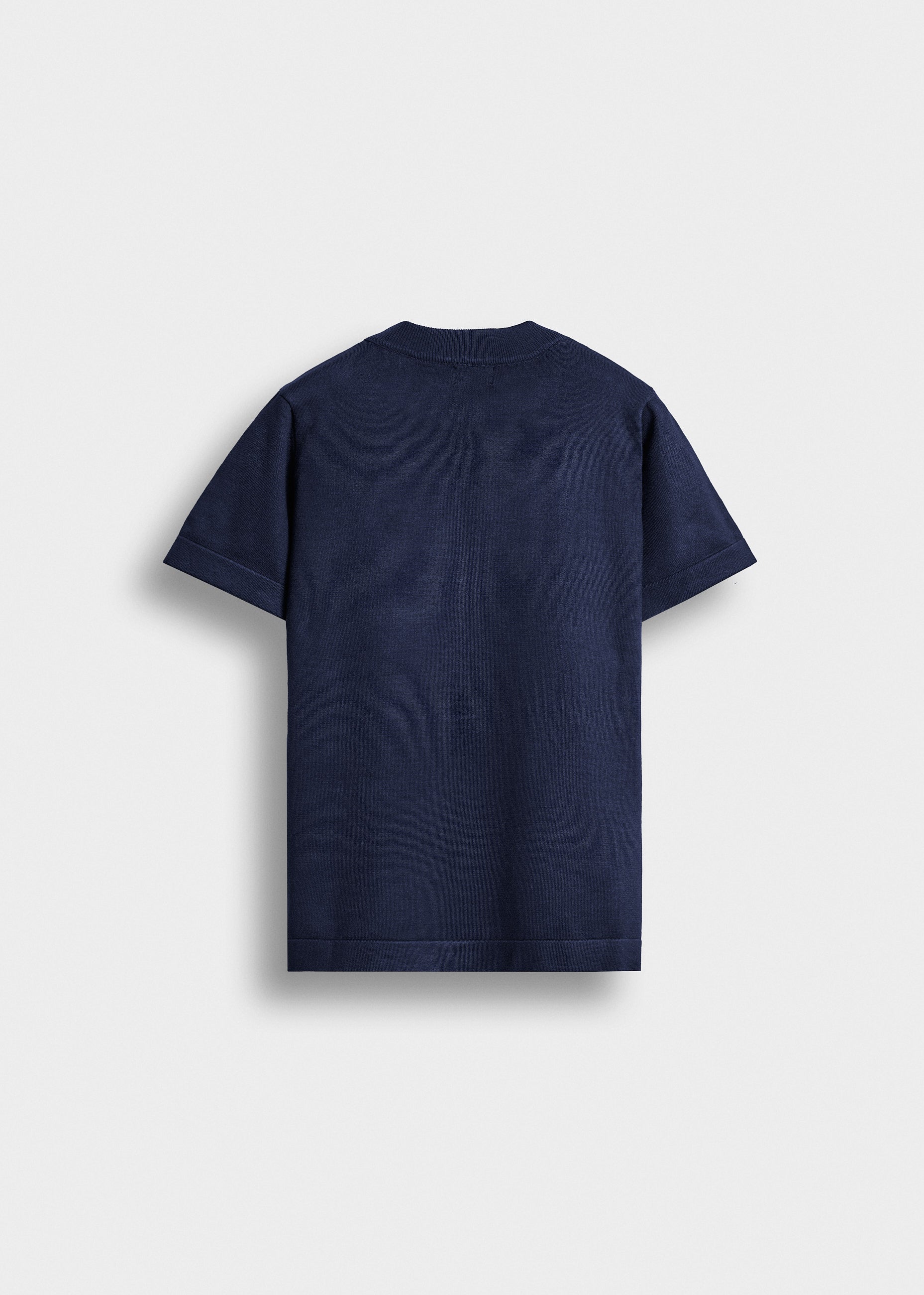 burocs-fine-knit-t-shirt-navy-slim-fit-feinstrick-stickerei image 2