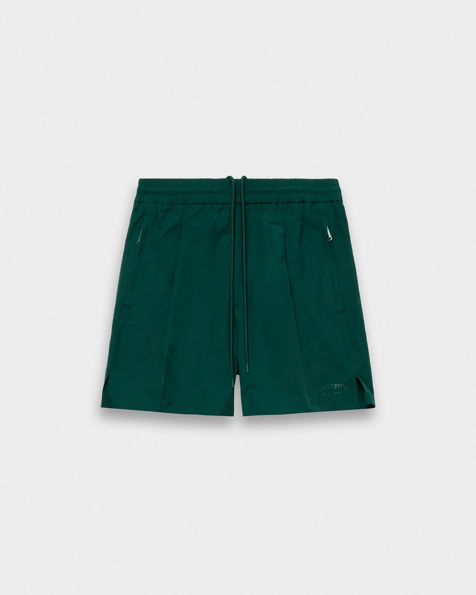 eightyfive-bottoms-nylon-track-shorts-kurze-hose-pine-green image 1