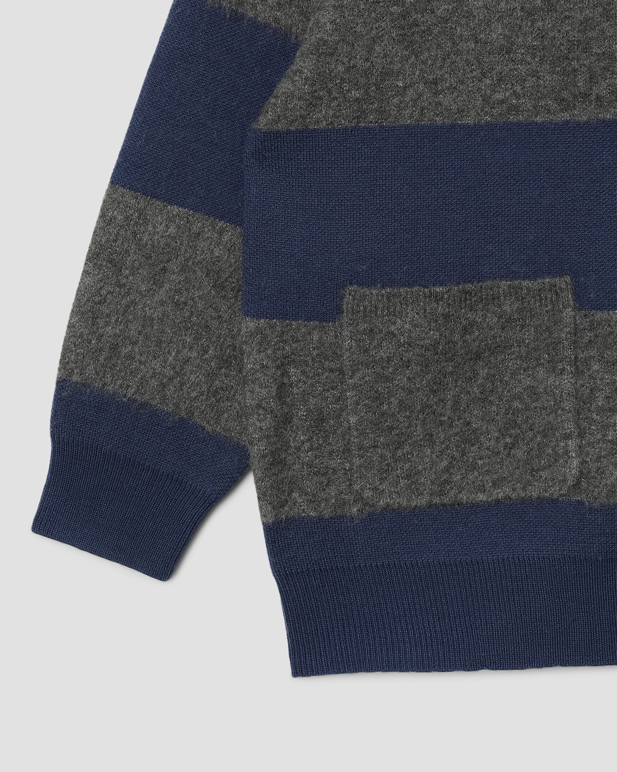 stan-ray-knitted-cardigan-strickjacke-navy-charcoal-stripe image 4