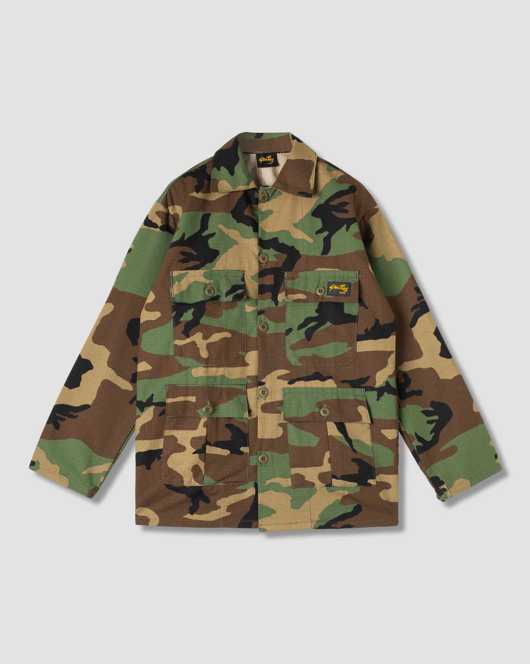stan-ray-4-pocket-jacket-woodland-camo-baumwolle image 1