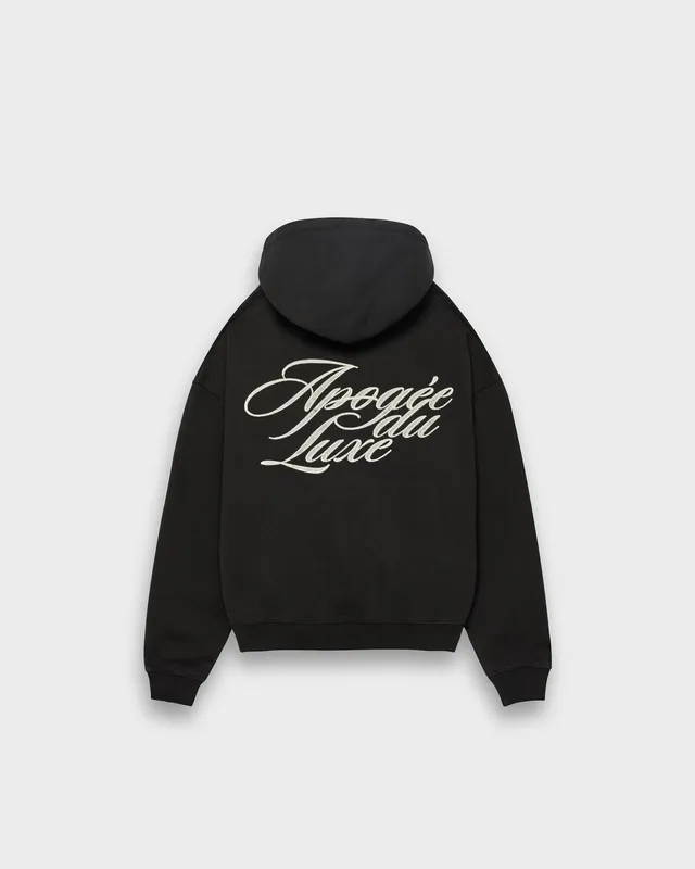 eightyfive-luxe-contrast-hoodie-schwarz-oversized-stickerei image 1