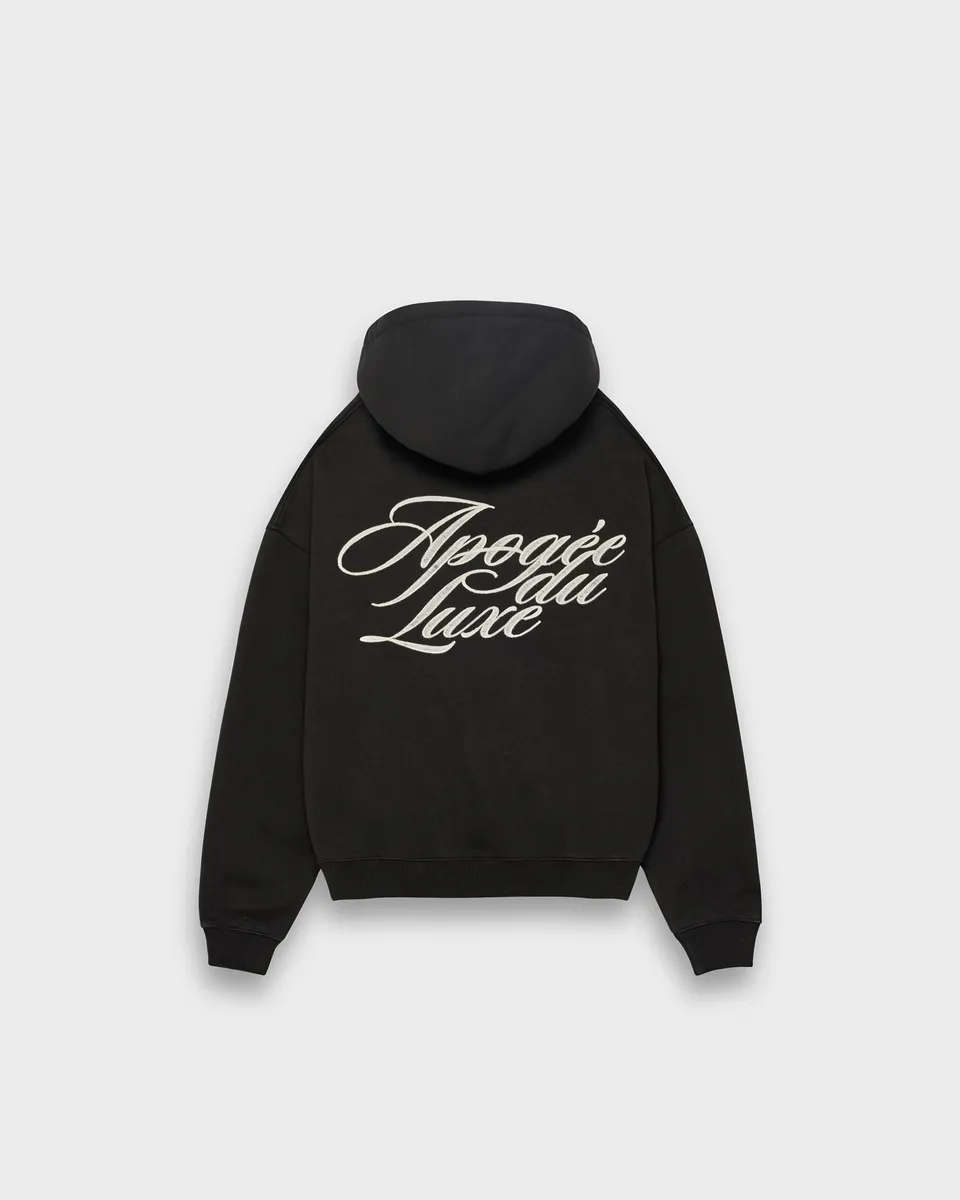eightyfive-luxe-contrast-hoodie-schwarz-oversized-stickerei image 1