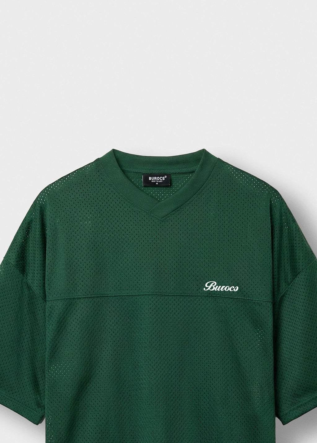 burocs-t-shirts-mesh-logo-t-shirt-herren-hunter-green image 3