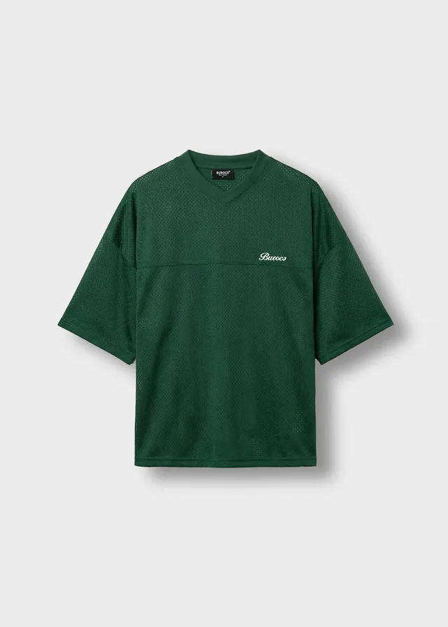 burocs-t-shirts-mesh-logo-t-shirt-herren-hunter-green image 1