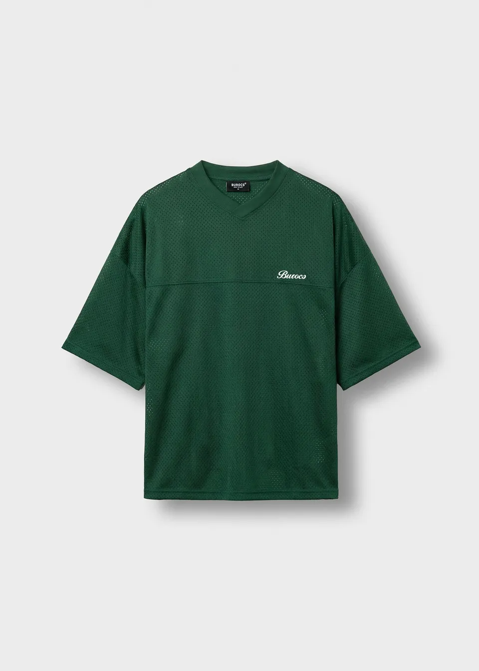 burocs-t-shirts-mesh-logo-t-shirt-herren-hunter-green image 1