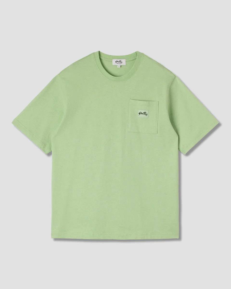 stan-ray-patch-pocket-t-shirt-quiet-green-brusttasche image 1