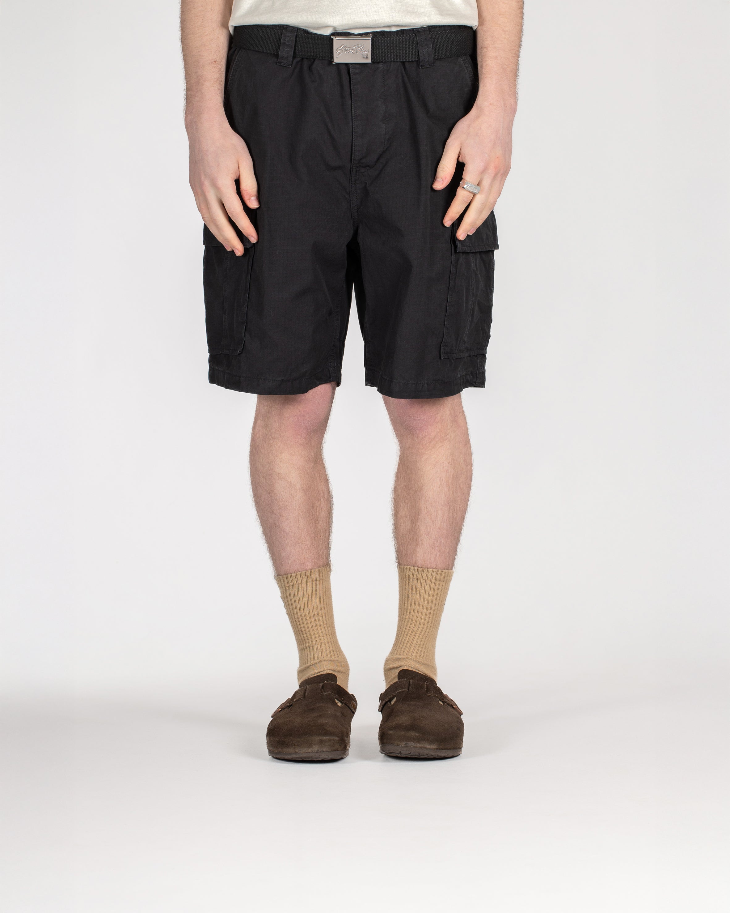 stan-ray-cargo-short-shorts-black-ripstop-loose-fit image 2