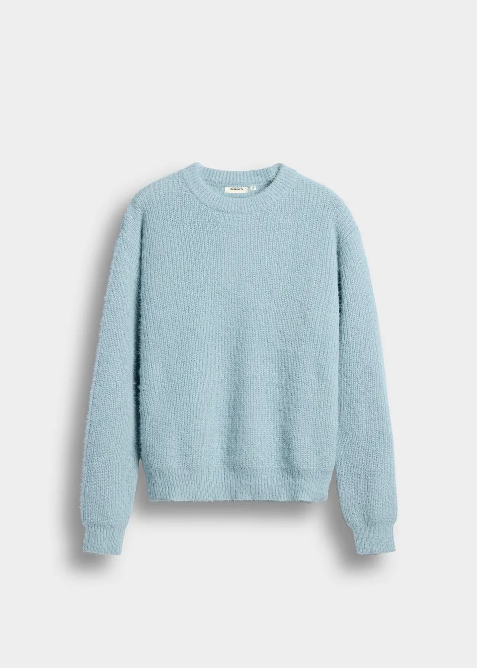 burocs-fuzzy-knit-crewneck-baby-blue-oversize-strick image 1