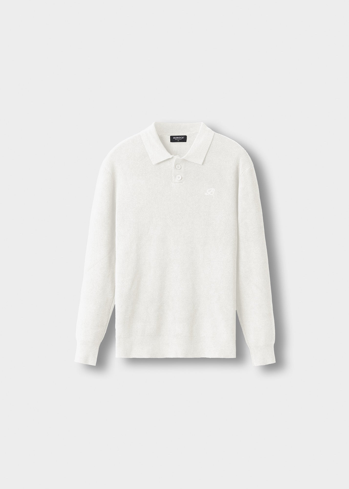 burocs-knitwear-heavy-polo-knit-sweater-pullover-creme image 1