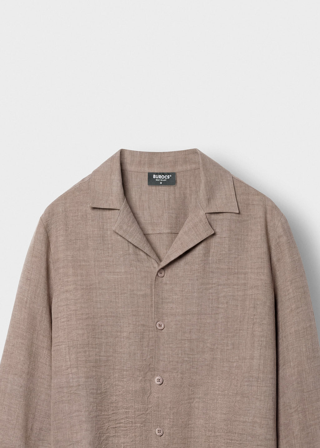 burocs-shirts-linen-look-langarmhemd-taupe-regular-fit image 3