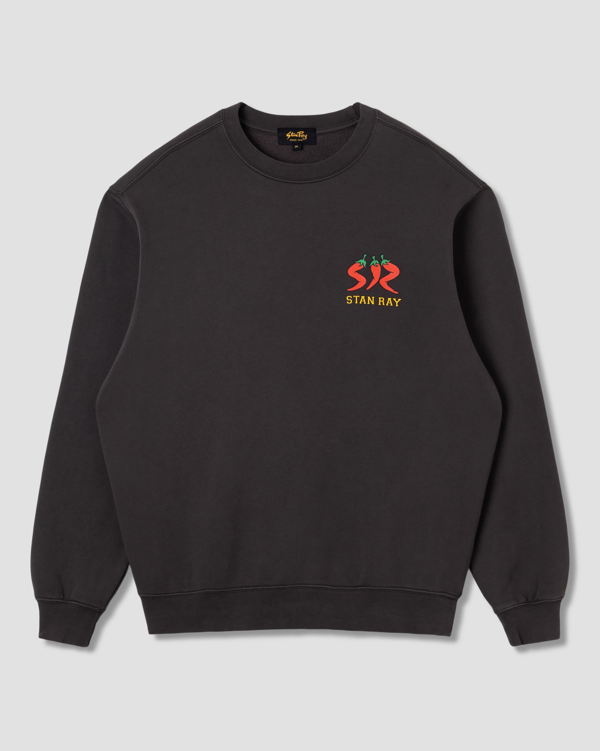 stan-ray-pepper-crew-sweatshirt-raven-black-baumwolle image 1