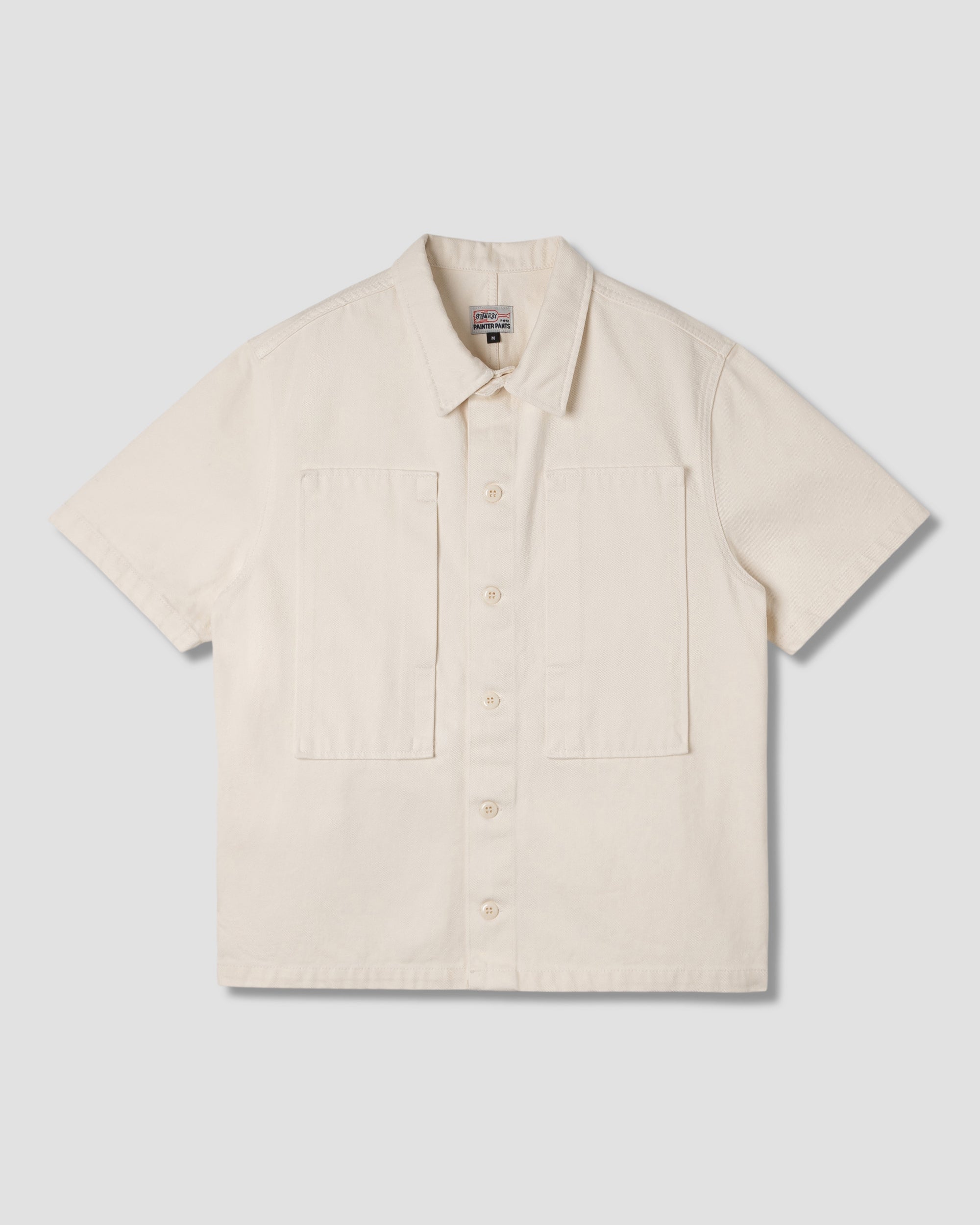 stan-ray-painter-shirt-kurzarmhemd-natural-twill-baumwolle image 1