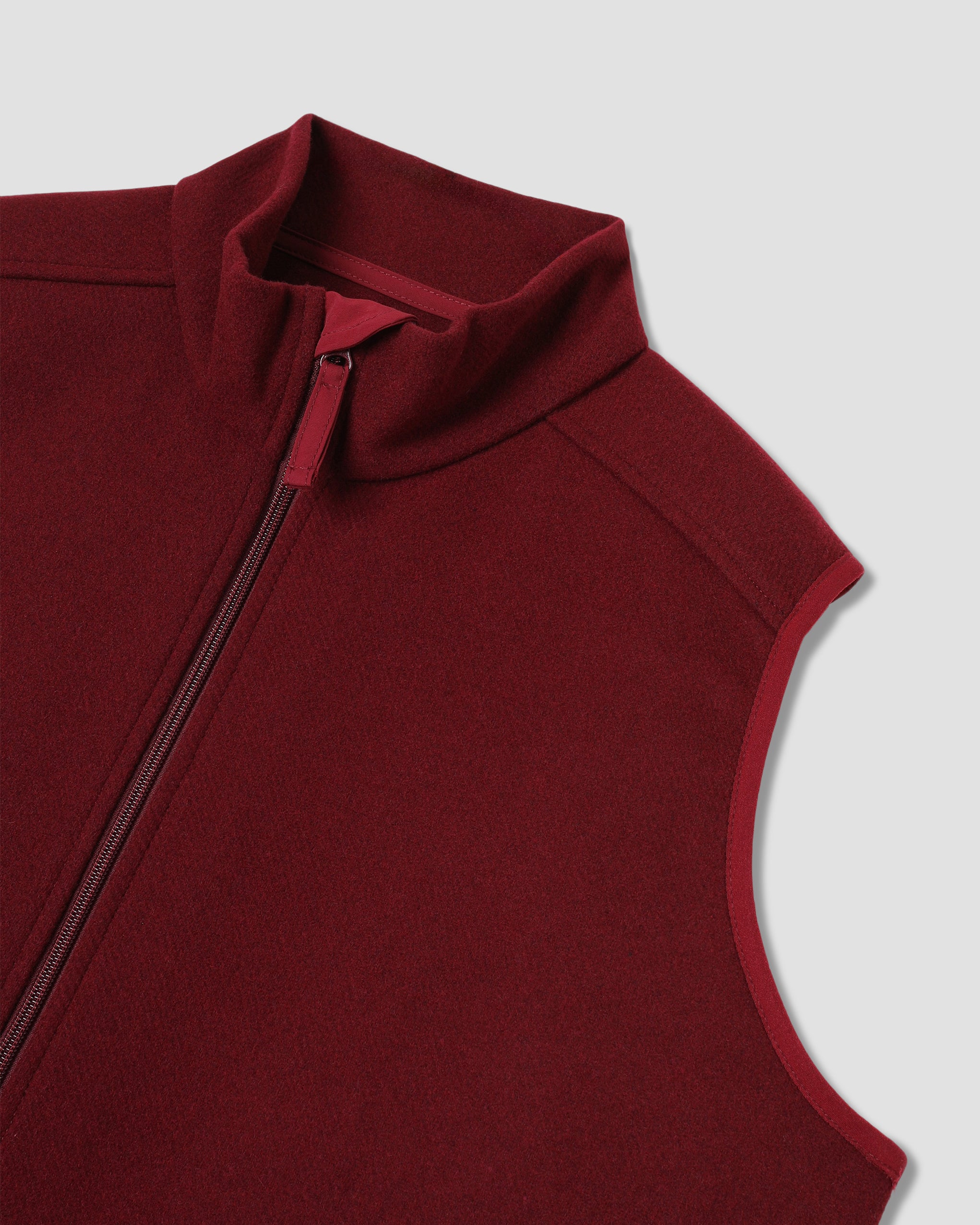 stan-ray-wool-fleece-vest-weste-dark-red-heather-wolle image 5