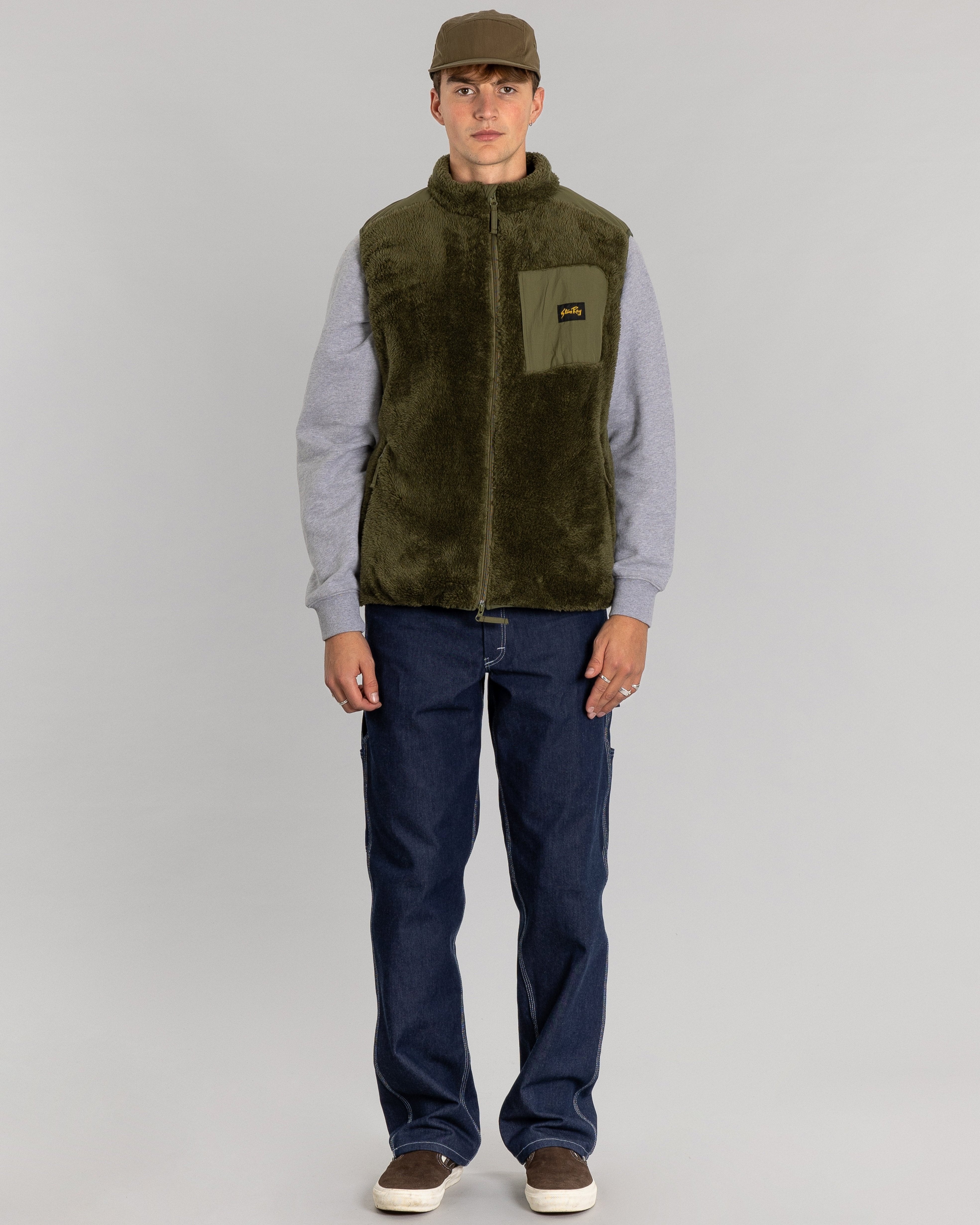 stan-ray-fleece-vest-weste-olive-herren-warm image 6