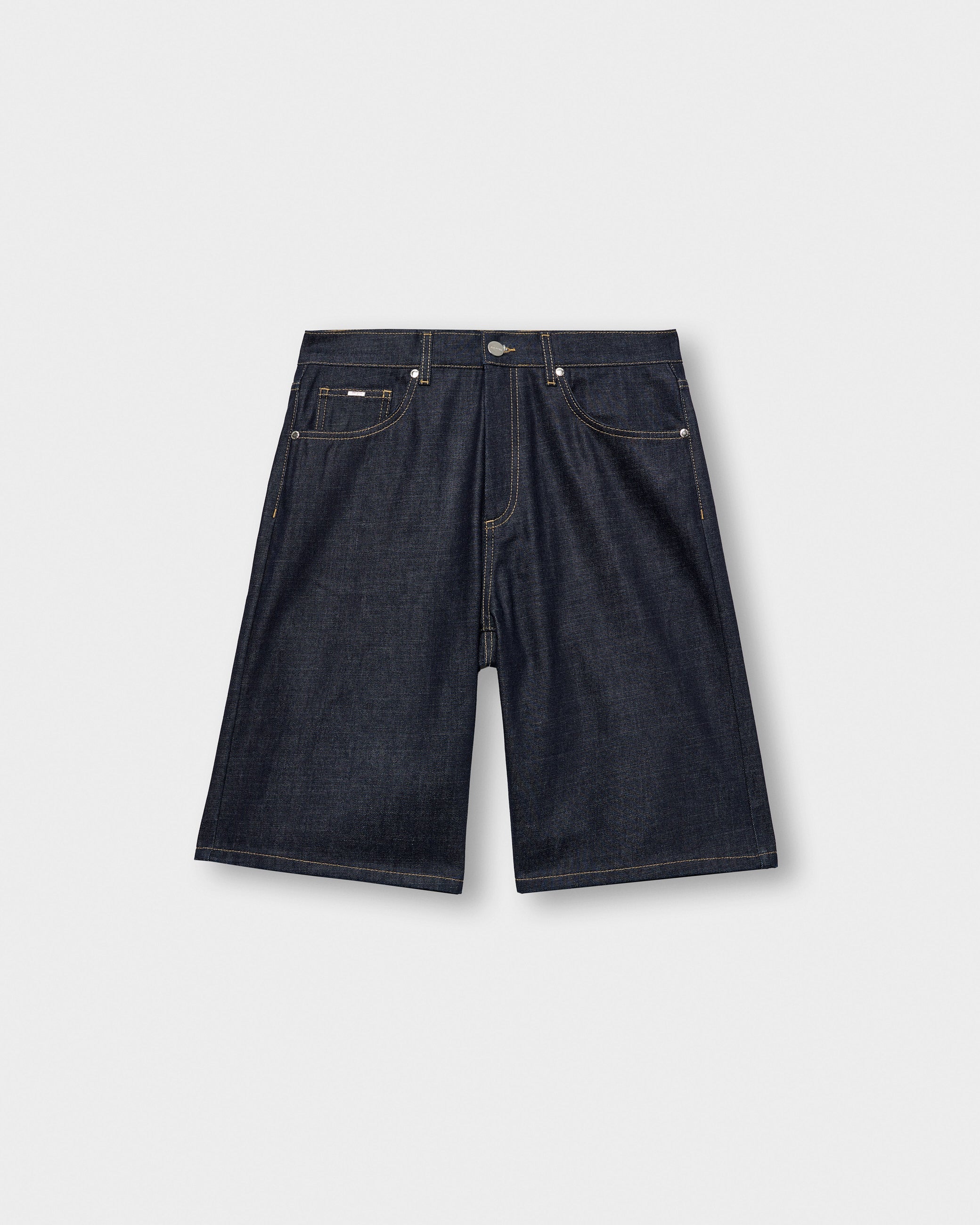 eightyfive-bottoms-distressed-baggy-jorts-shorts-raw-denim image 1